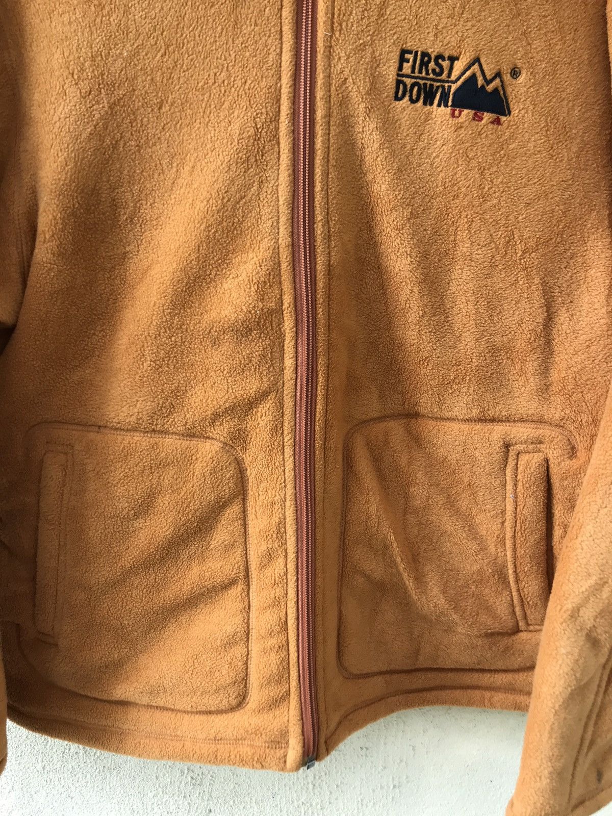 Japanese Brand Vintage First Down Fleece sherpa inside Jacket Size US L / EU 52-54 / 3 - 3 Thumbnail