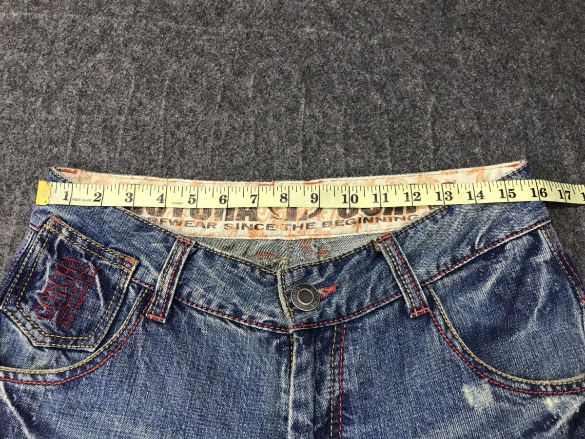 Japanese Brand Vintage Gotcha Surf Printed Denim Jeans Tear Style Size US 32 / EU 48 - 16 Thumbnail