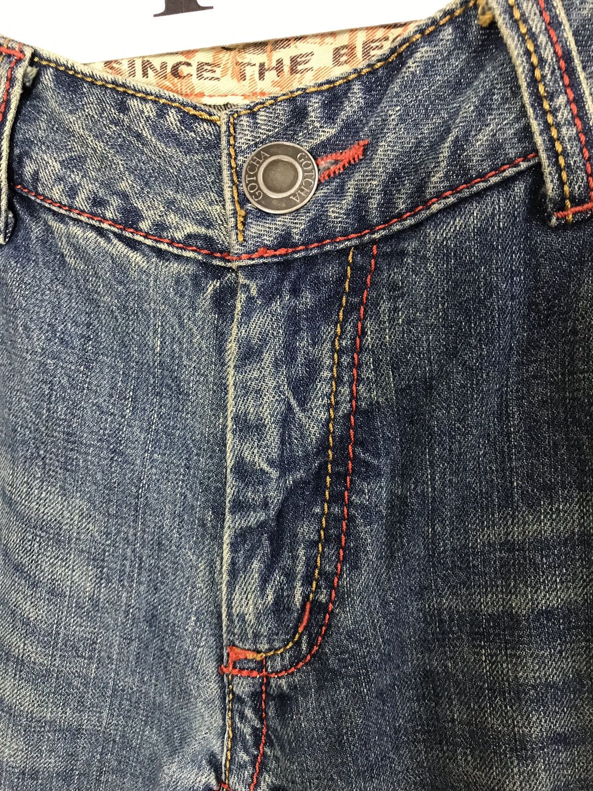 Japanese Brand Vintage Gotcha Surf Printed Denim Jeans Tear Style Size US 32 / EU 48 - 7 Thumbnail