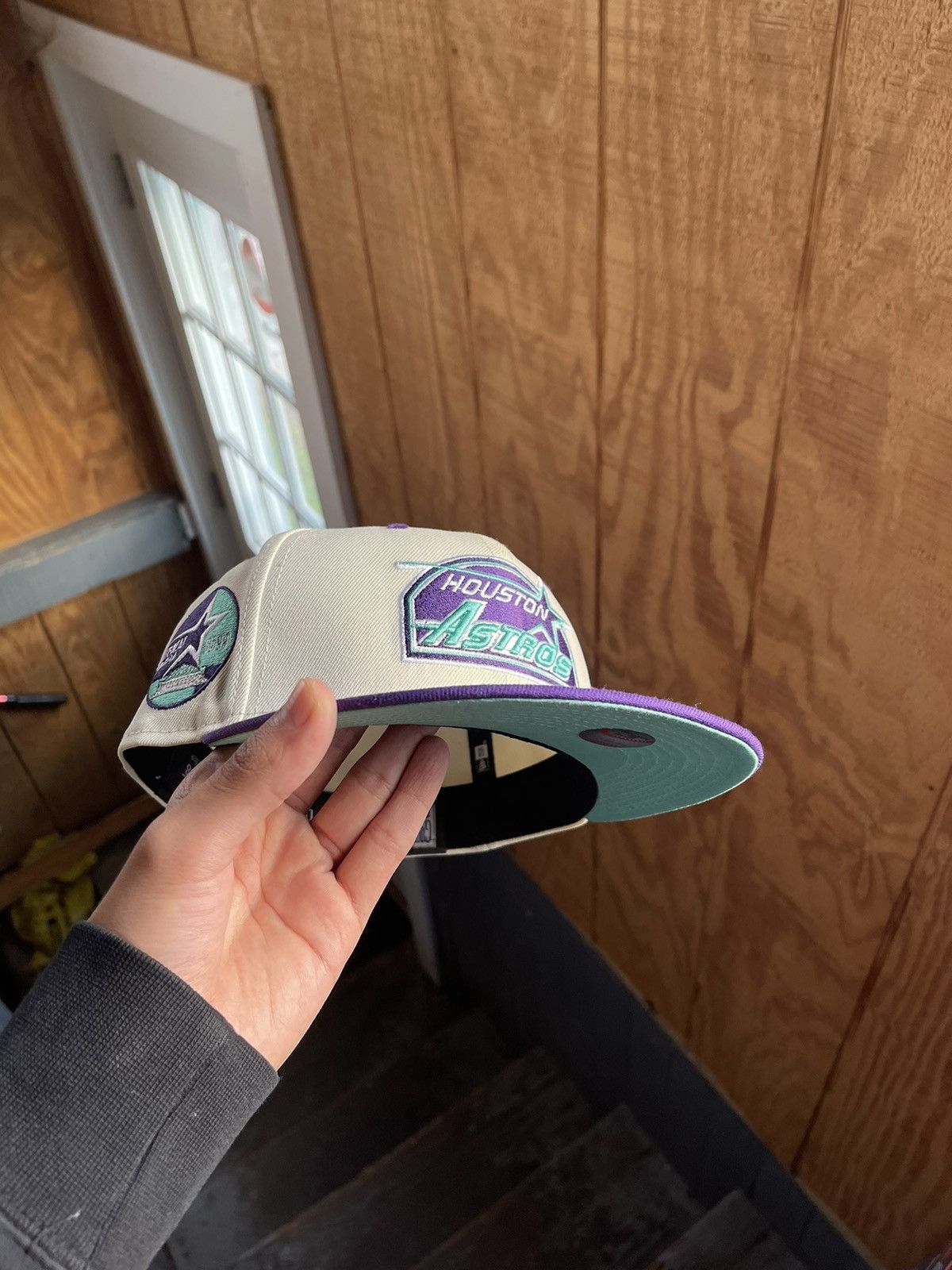 New Era houston astros script two tone fitted teal uv size 7 1/8 Size ONE SIZE - 3 Thumbnail