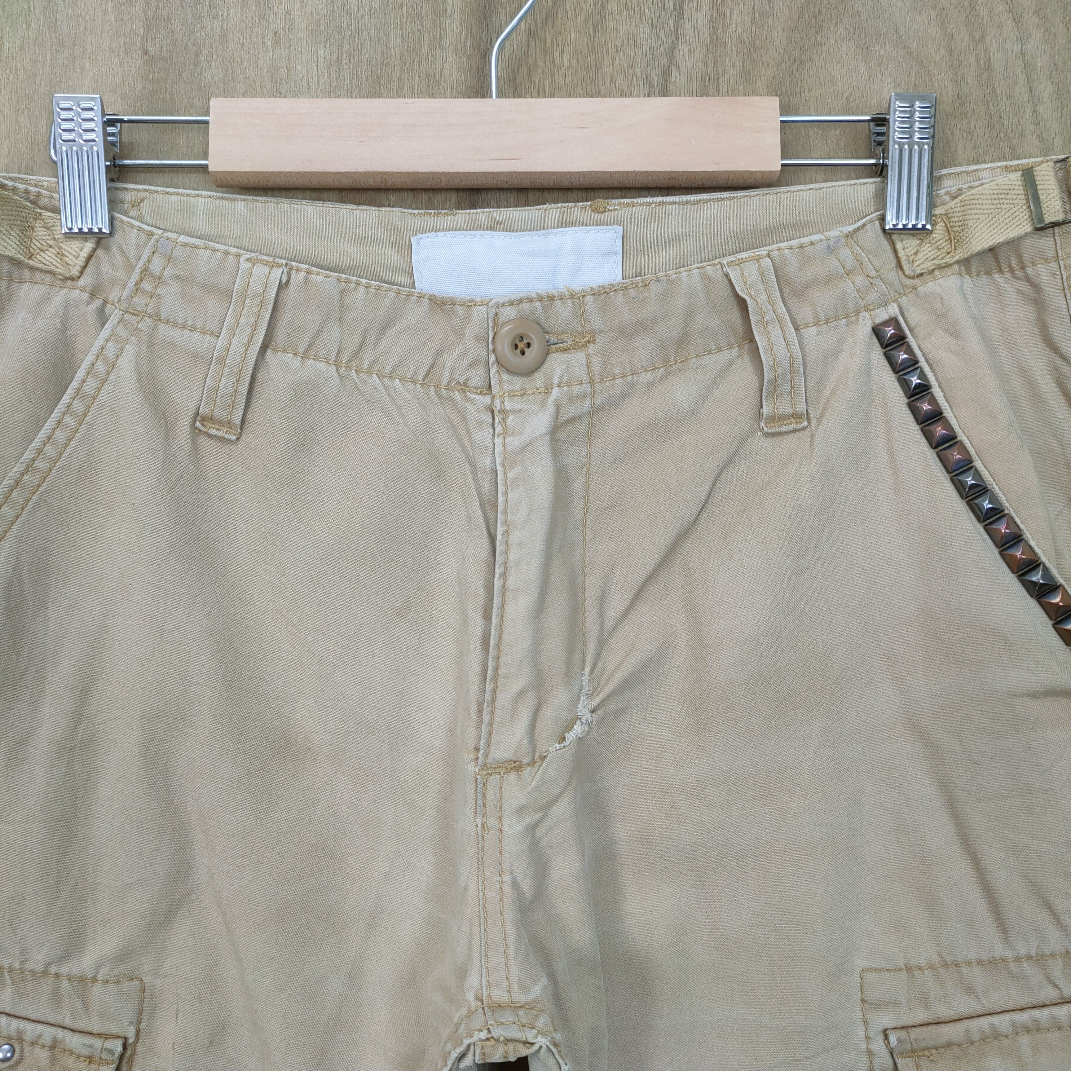 Japanese Brand NEUTRAL INFINITY FLARE CARGO PANTS Size US 30 / EU 46 - 5 Thumbnail
