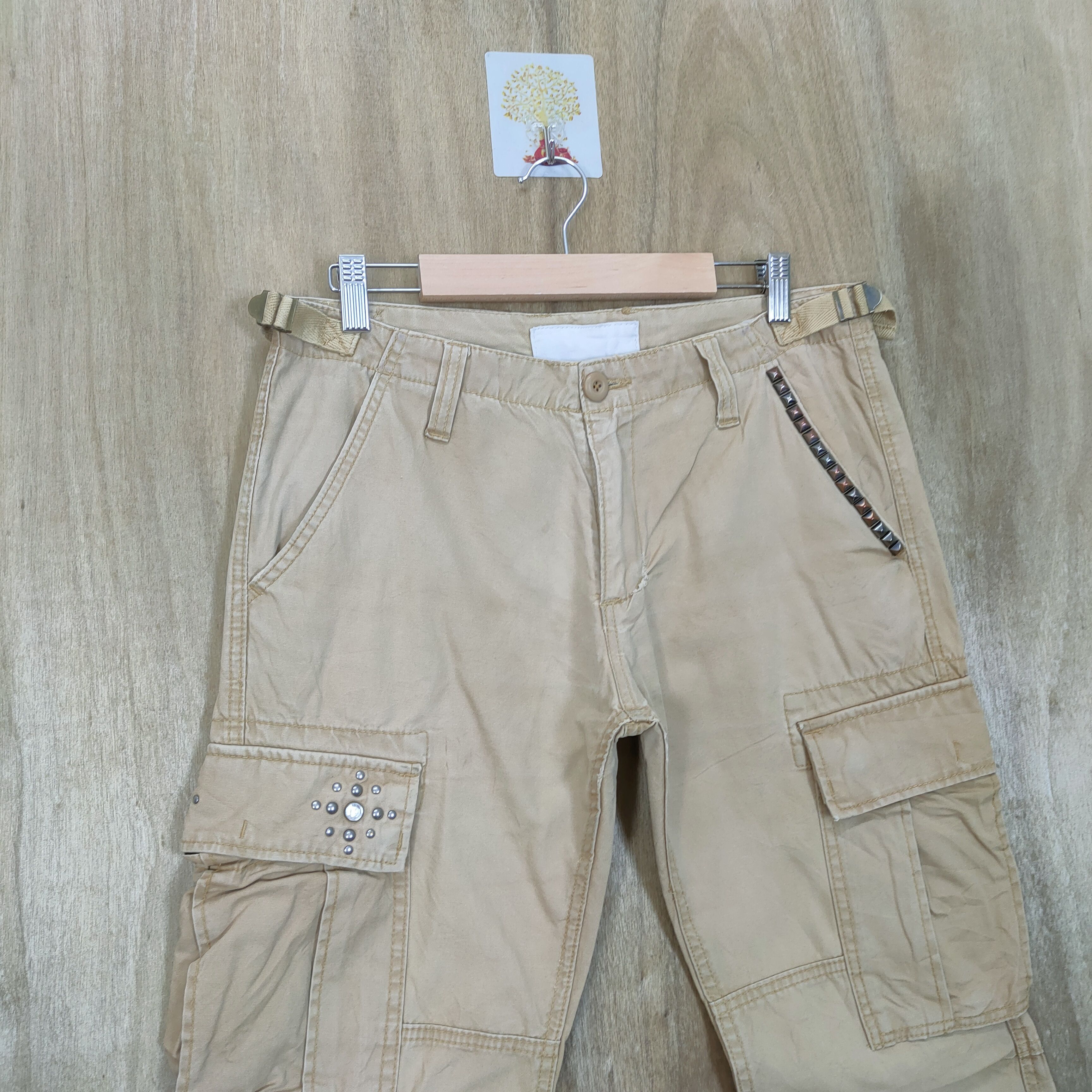Japanese Brand NEUTRAL INFINITY FLARE CARGO PANTS Size US 30 / EU 46 - 2 Thumbnail