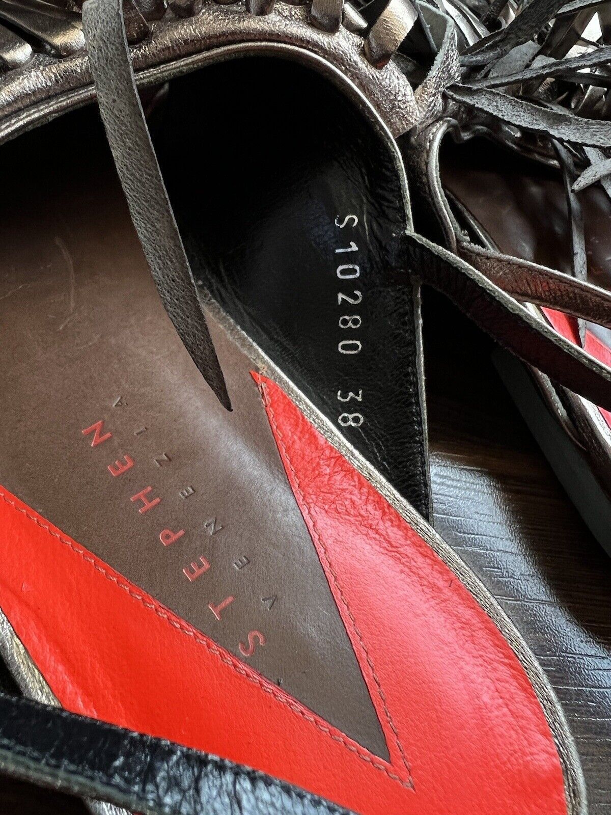 Other STEPHEN VENEZIA Leather Sandals Size 38 Size US 8 / IT 38 - 5 Thumbnail