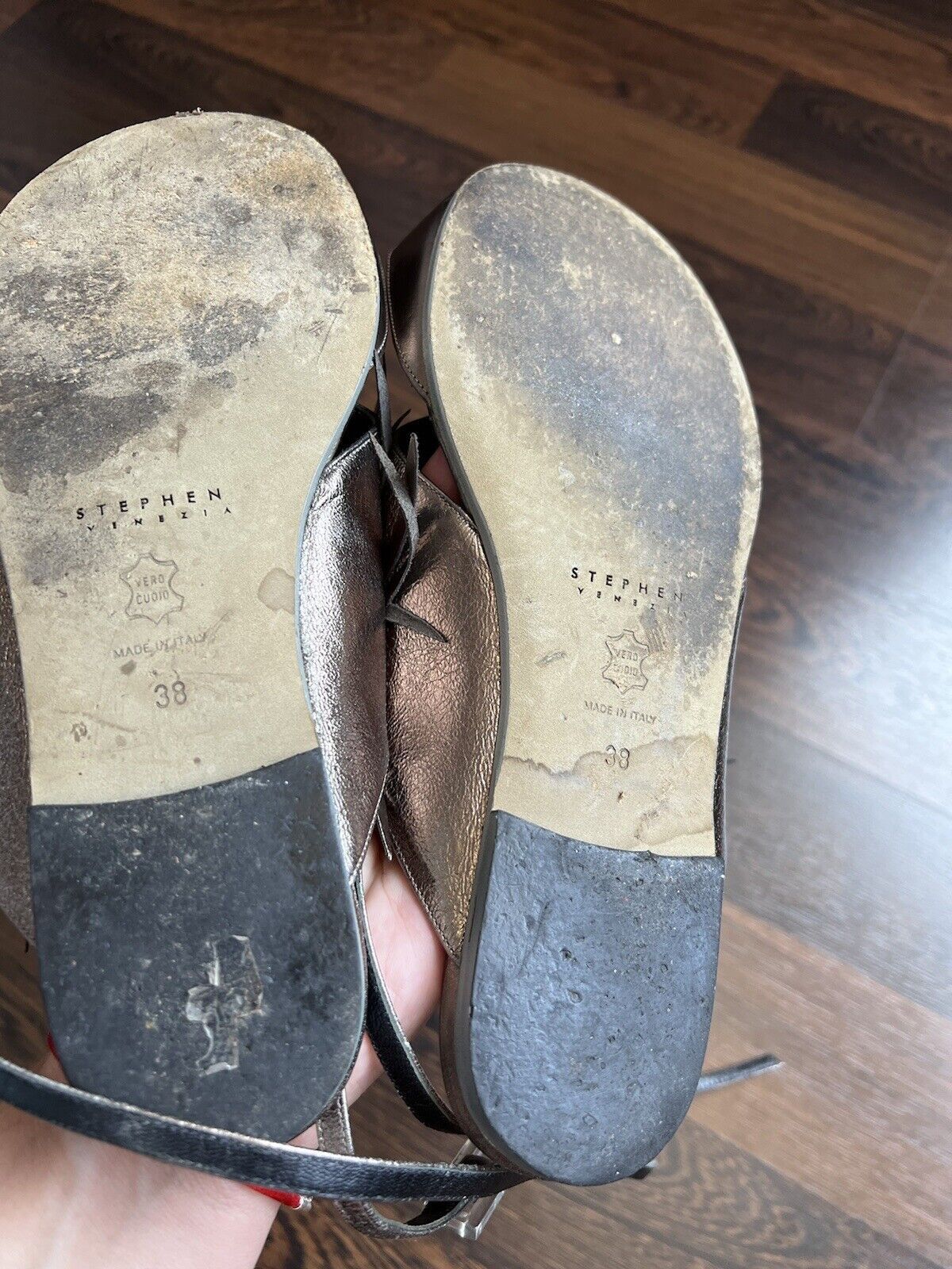 Other STEPHEN VENEZIA Leather Sandals Size 38 Size US 8 / IT 38 - 7 Thumbnail