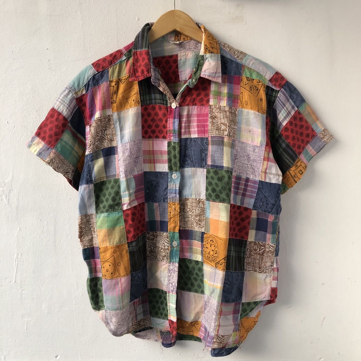 Vintage Vintage patch work shirt Size US M / EU 48-50 / 2 - 1 Thumbnail