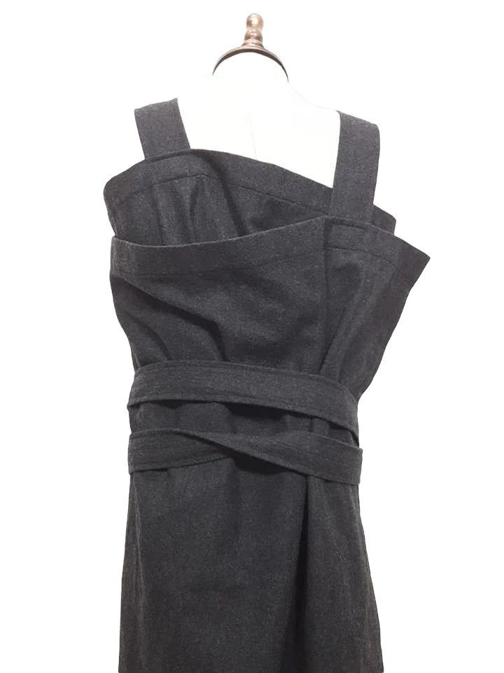 Comme des Garcons CDG Tricot Vintage Iconic Wool Runway Long Apron Robe Size US M / EU 48-50 / 2 - 3 Thumbnail