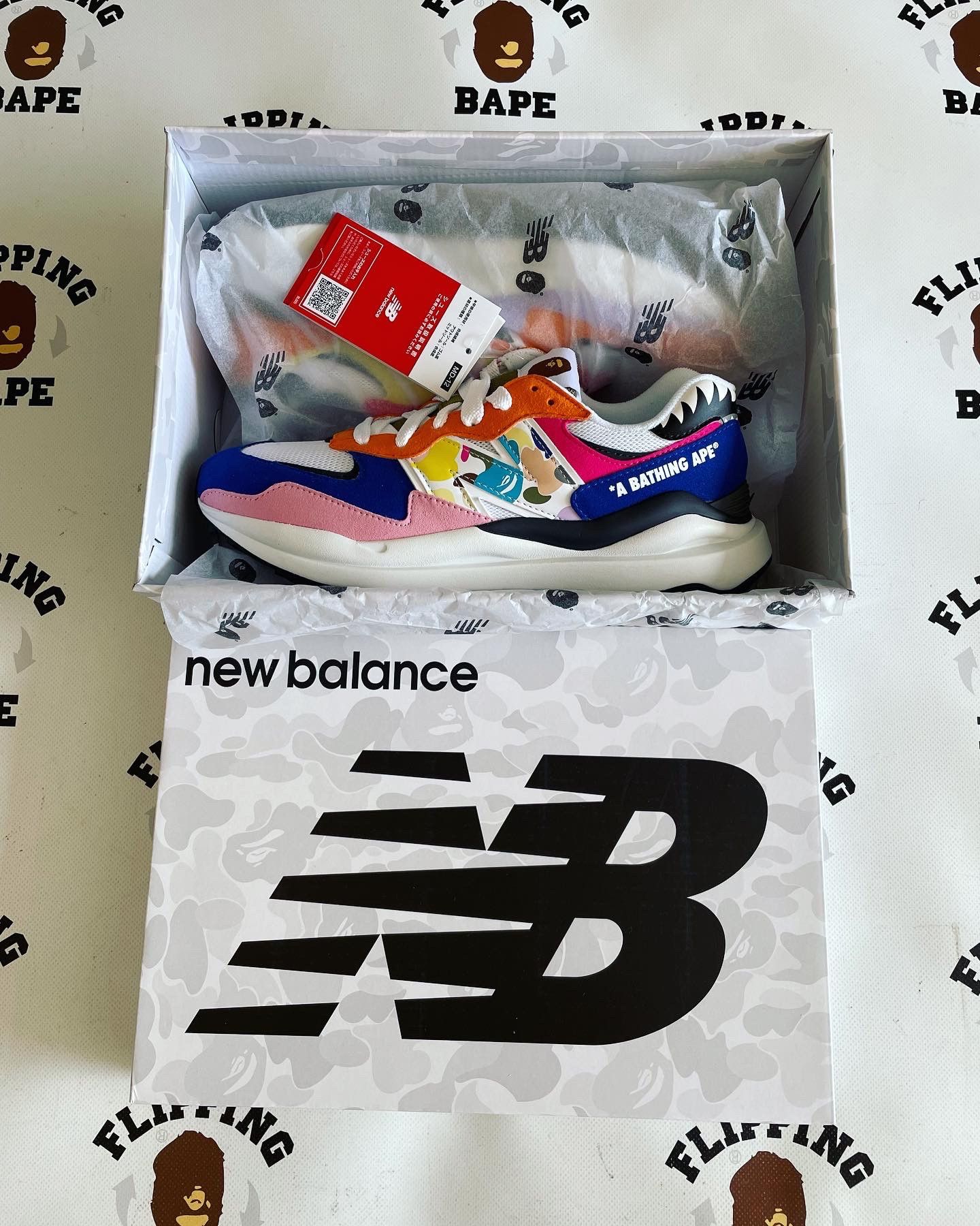 Bape × New Balance BAPE X NEW BALANCE 5740 Size US 9.5 / EU 42-43 - 10 Thumbnail