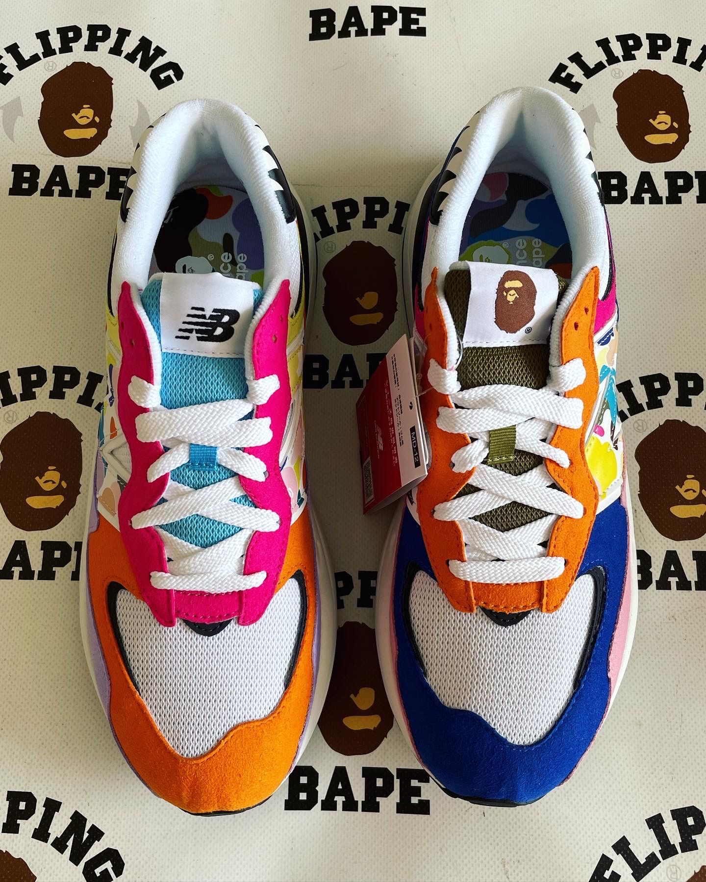 Bape × New Balance BAPE X NEW BALANCE 5740 Size US 9.5 / EU 42-43 - 6 Thumbnail