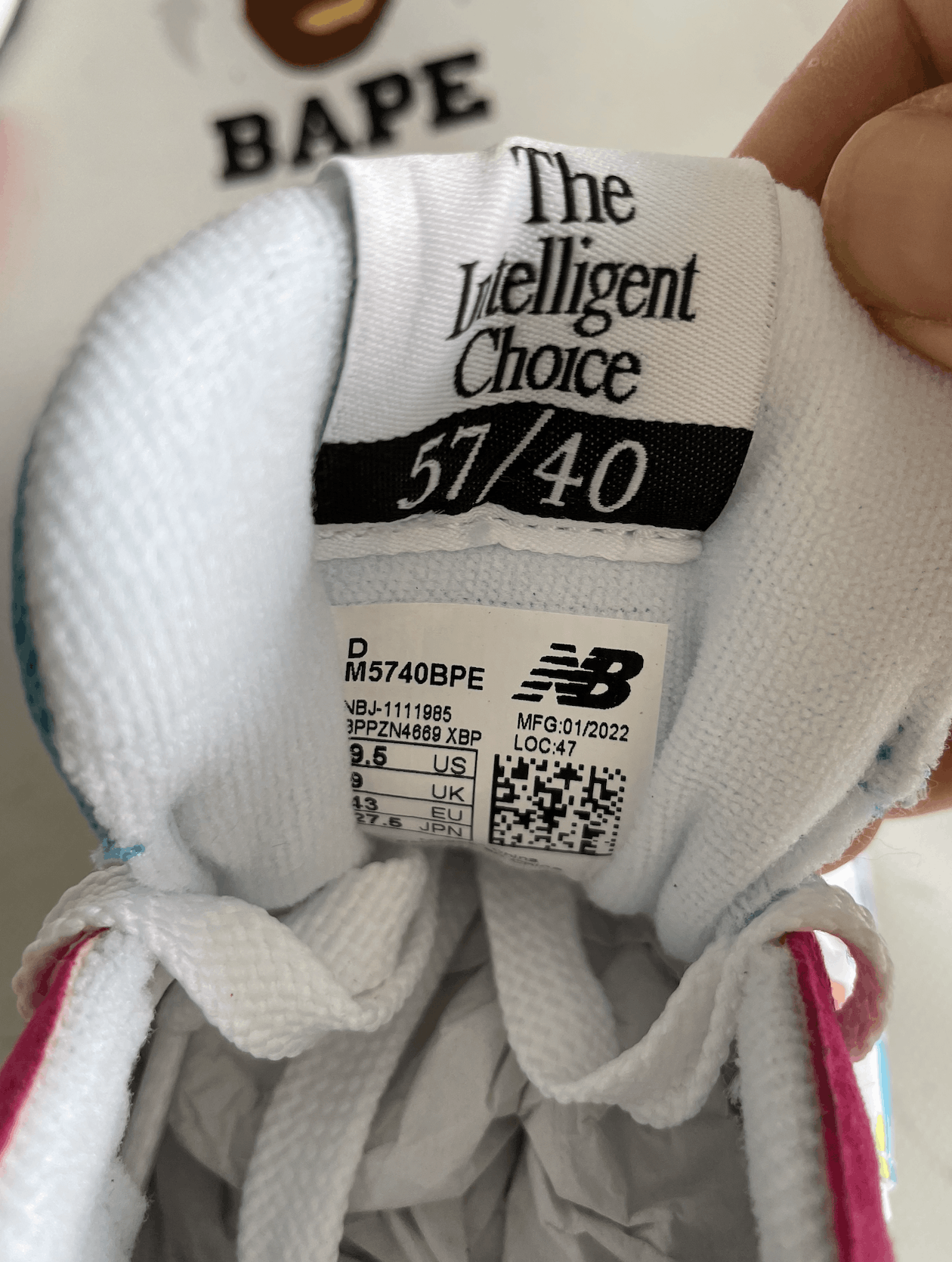 Bape × New Balance BAPE X NEW BALANCE 5740 Size US 9.5 / EU 42-43 - 9 Thumbnail