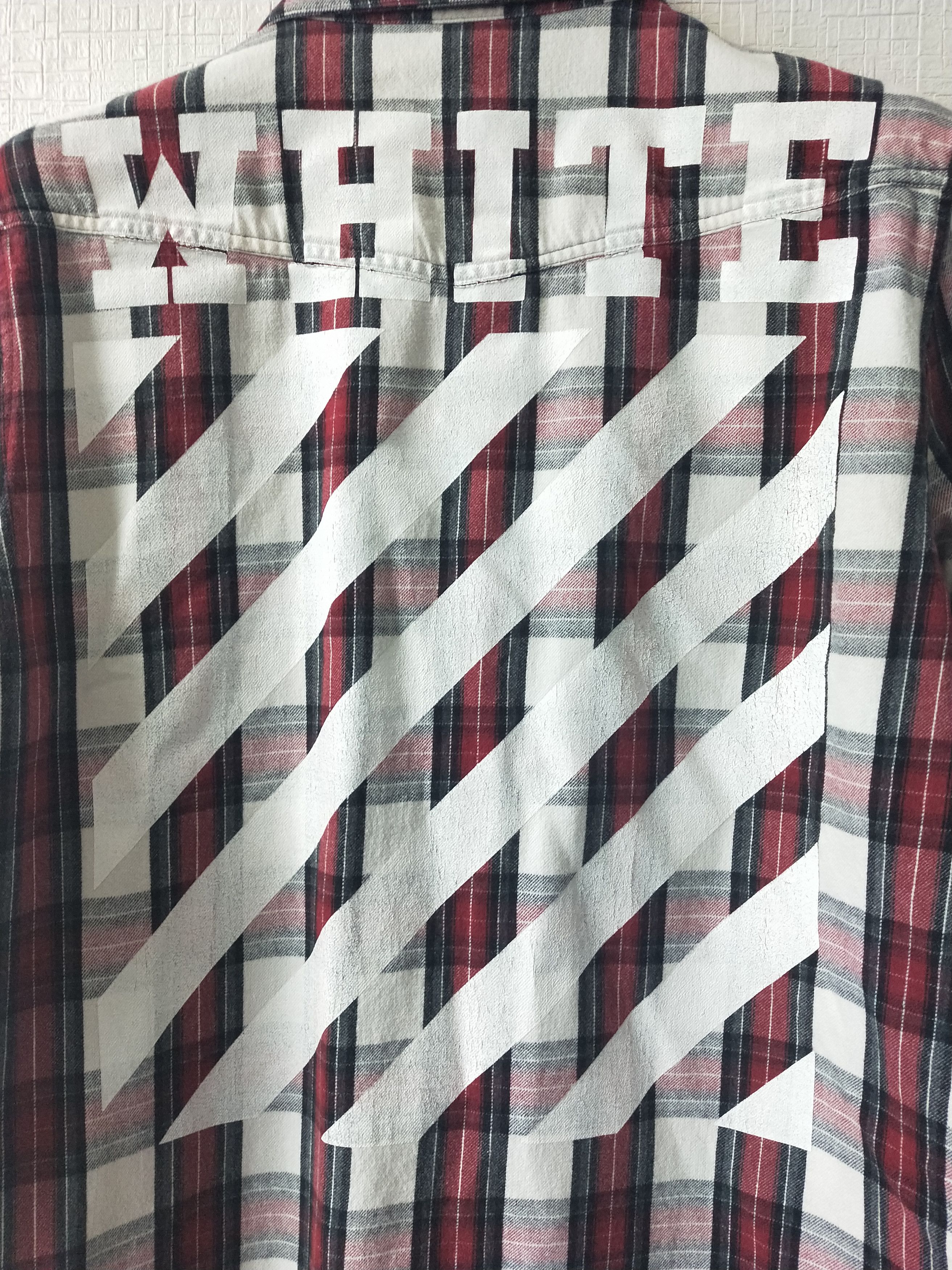 Off-White Diagonal Check Shirt Size US L / EU 52-54 / 3 - 3 Thumbnail