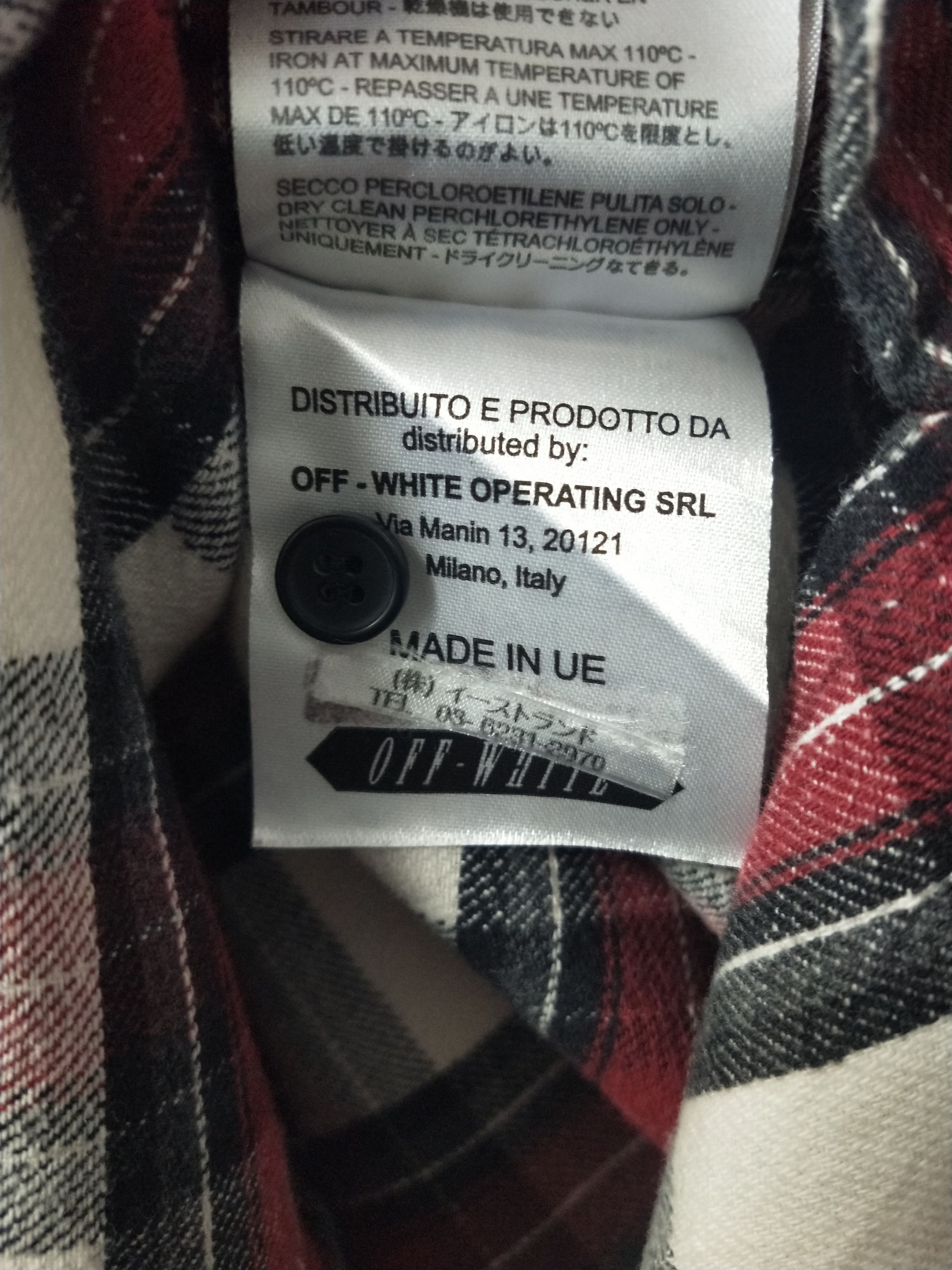 Off-White Diagonal Check Shirt Size US L / EU 52-54 / 3 - 8 Thumbnail