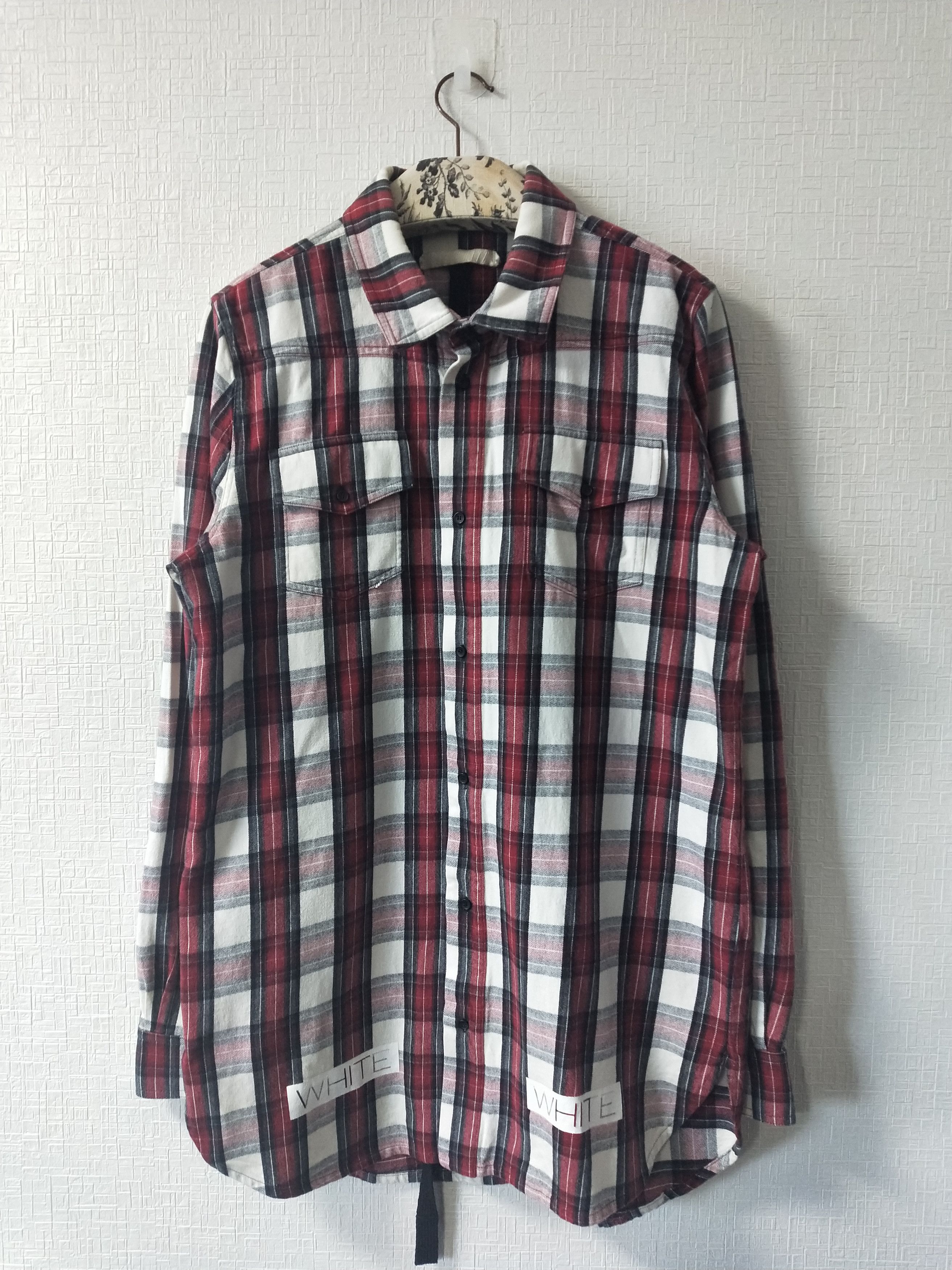 Off-White Diagonal Check Shirt Size US L / EU 52-54 / 3 - 2 Thumbnail