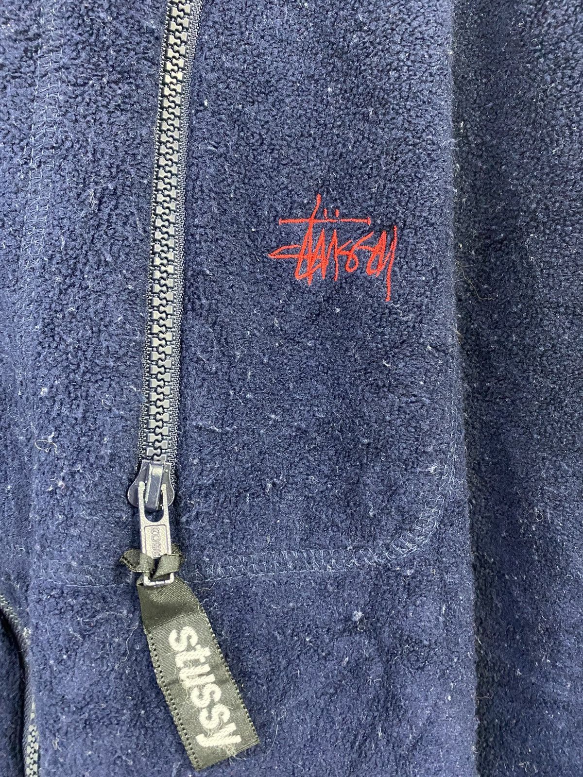 Stussy Stussy Fleece Jacket Stripe Design Small Logo Design Size US L / EU 52-54 / 3 - 6 Thumbnail