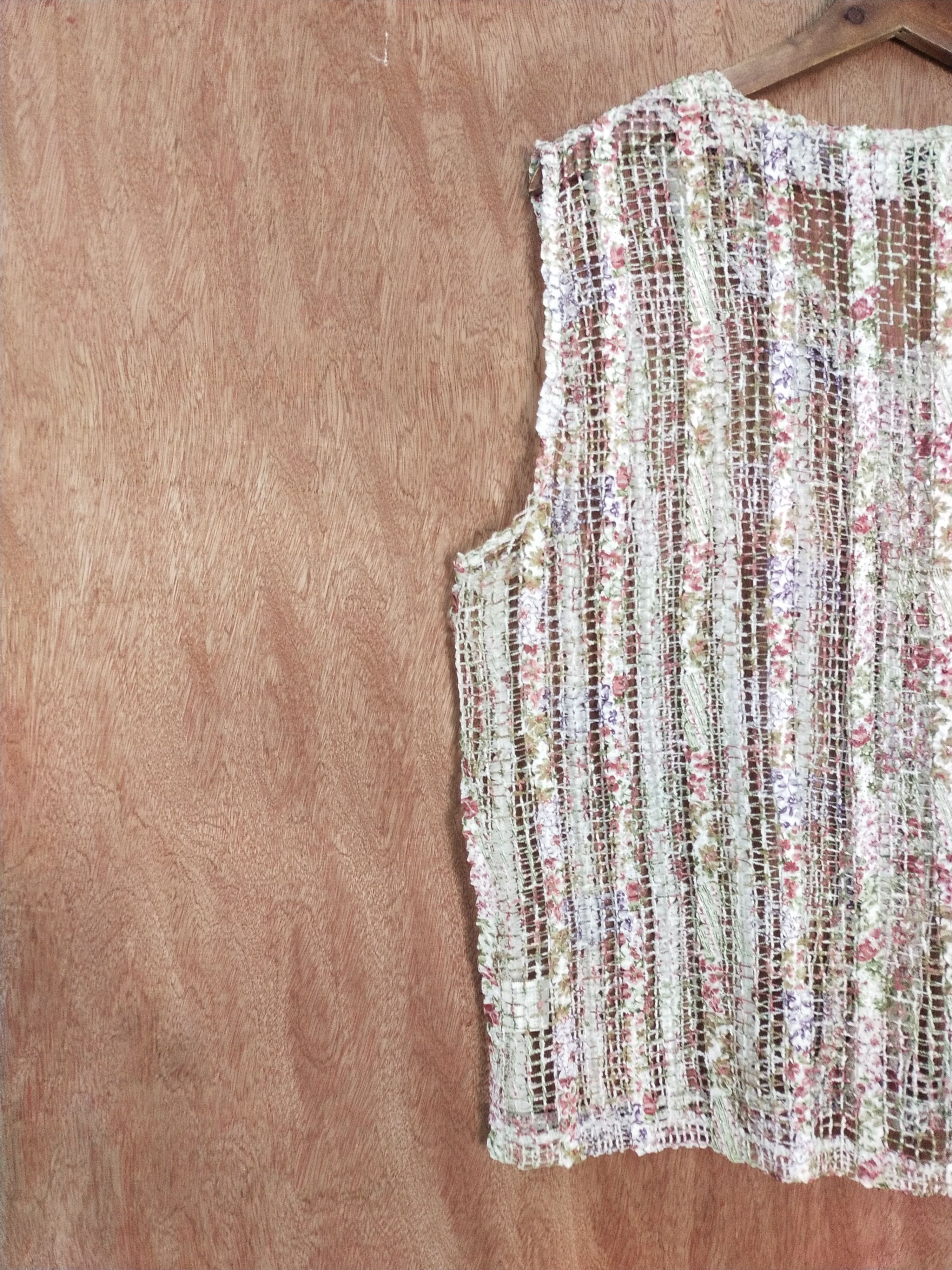 Homespun Knitwear K. Mitsuya japan meshnet crochet sexy Knitwear#S196DLL Size US M / EU 48-50 / 2 - 11 Thumbnail