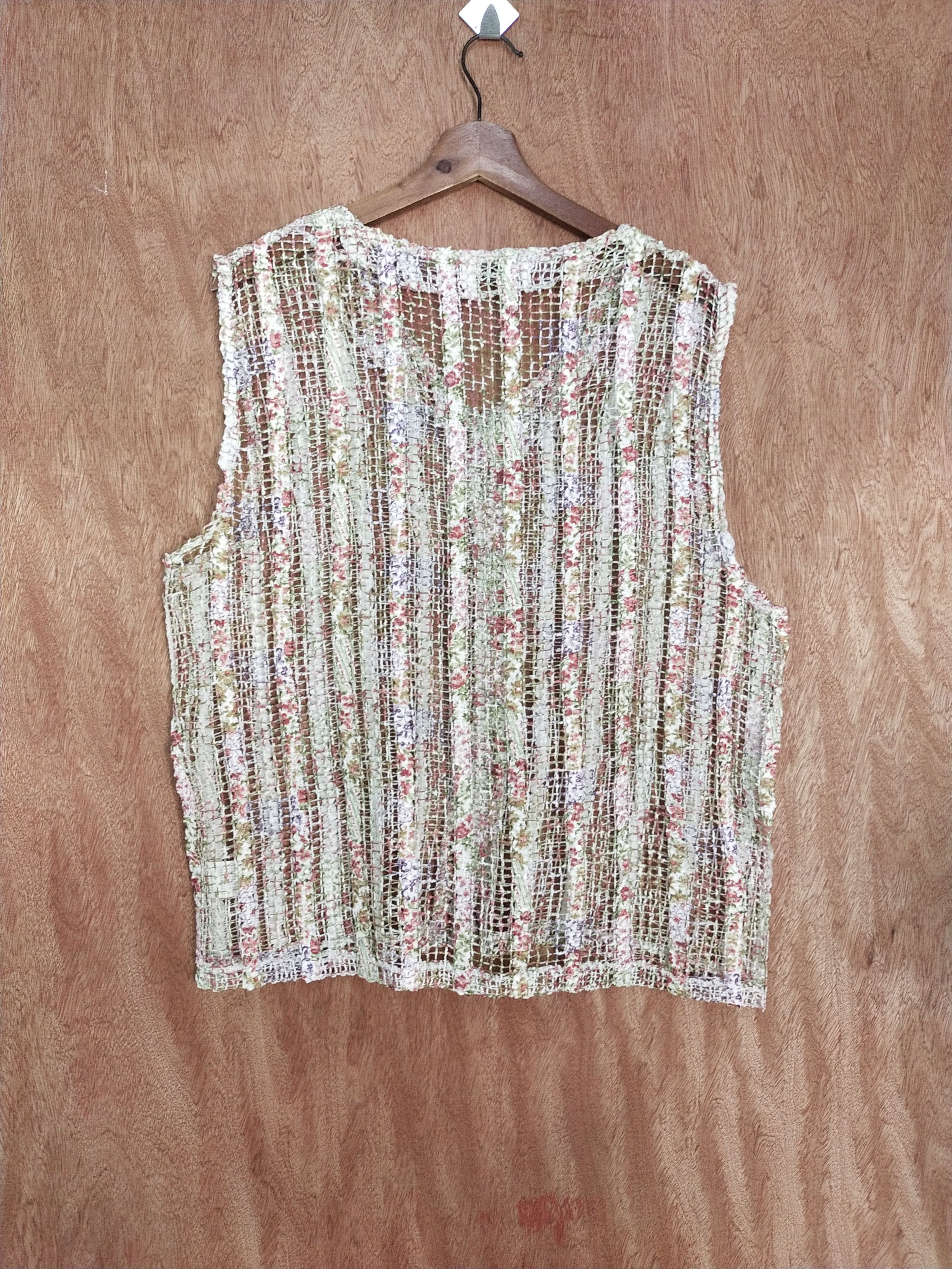 Homespun Knitwear K. Mitsuya japan meshnet crochet sexy Knitwear#S196DLL Size US M / EU 48-50 / 2 - 9 Thumbnail