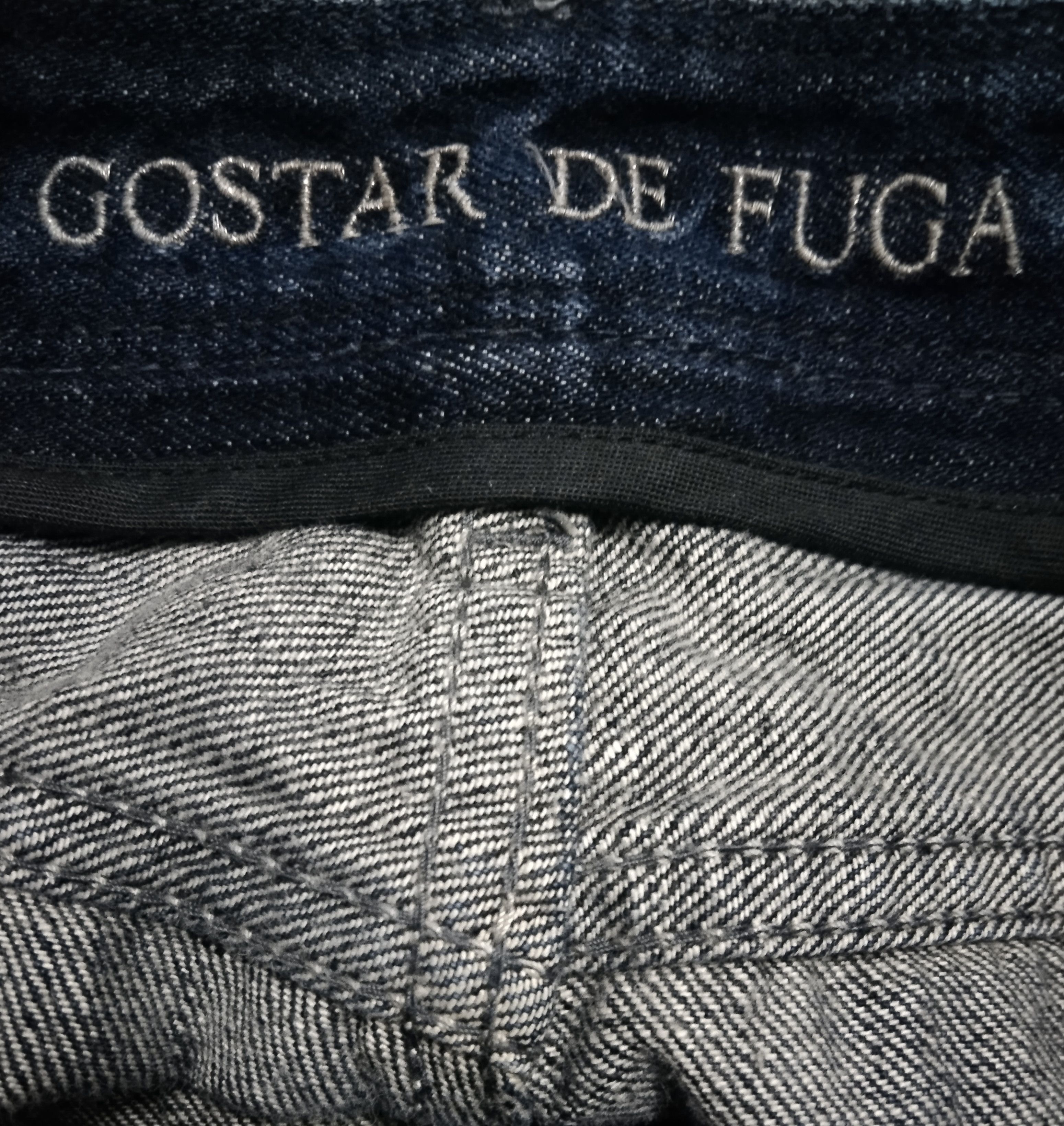 GOSTAR DE FUGA WASHED BLUE MADE IN JAPAN🎌GOSTAR DE FUGA DENIM PANTS Size US 31 - 7 Thumbnail