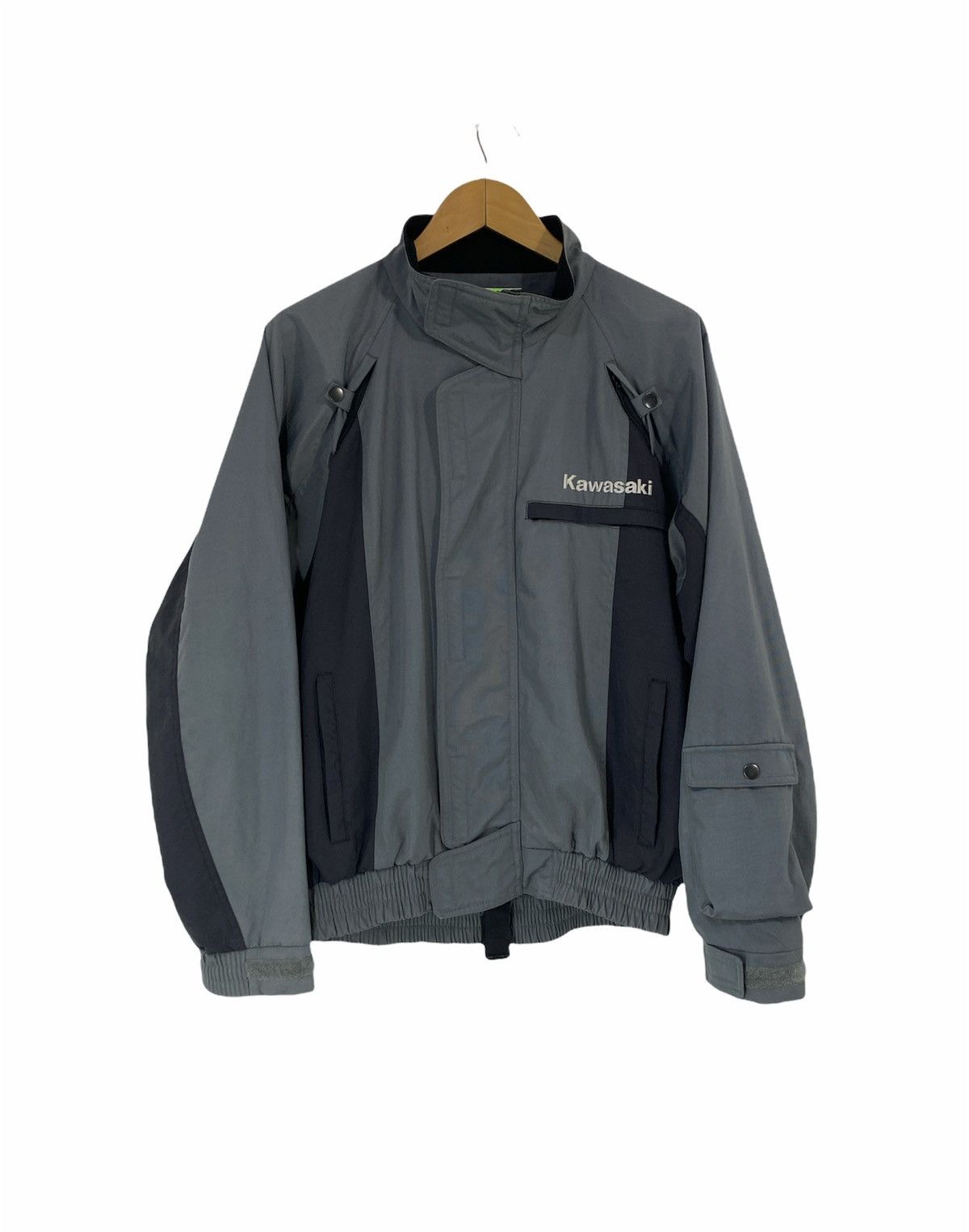 Sports Specialties × Vintage Vintage Kawasaki Racing Team Biker Jacket Design Big Logo Size US XL / EU 56 / 4 - 2 Thumbnail