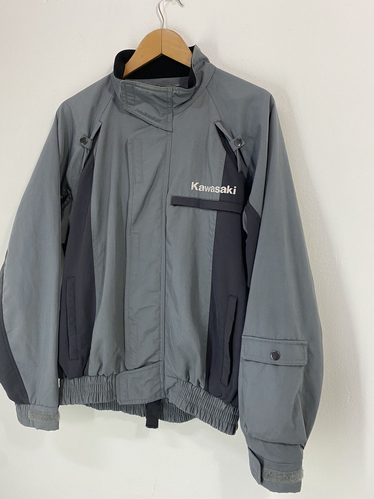 Sports Specialties × Vintage Vintage Kawasaki Racing Team Biker Jacket Design Big Logo Size US XL / EU 56 / 4 - 3 Thumbnail