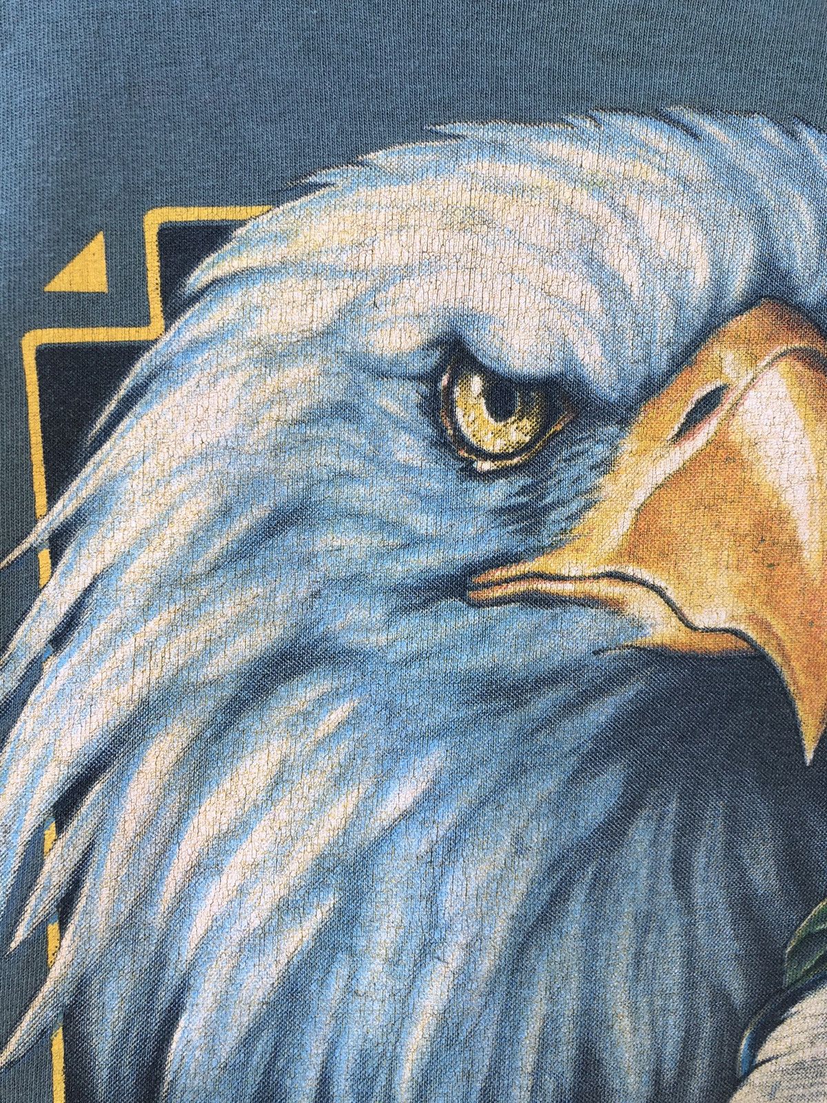 Harley Davidson Vintage 1992 American Biker Eagles Print All Over Me Size US XL / EU 56 / 4 - 5 Thumbnail