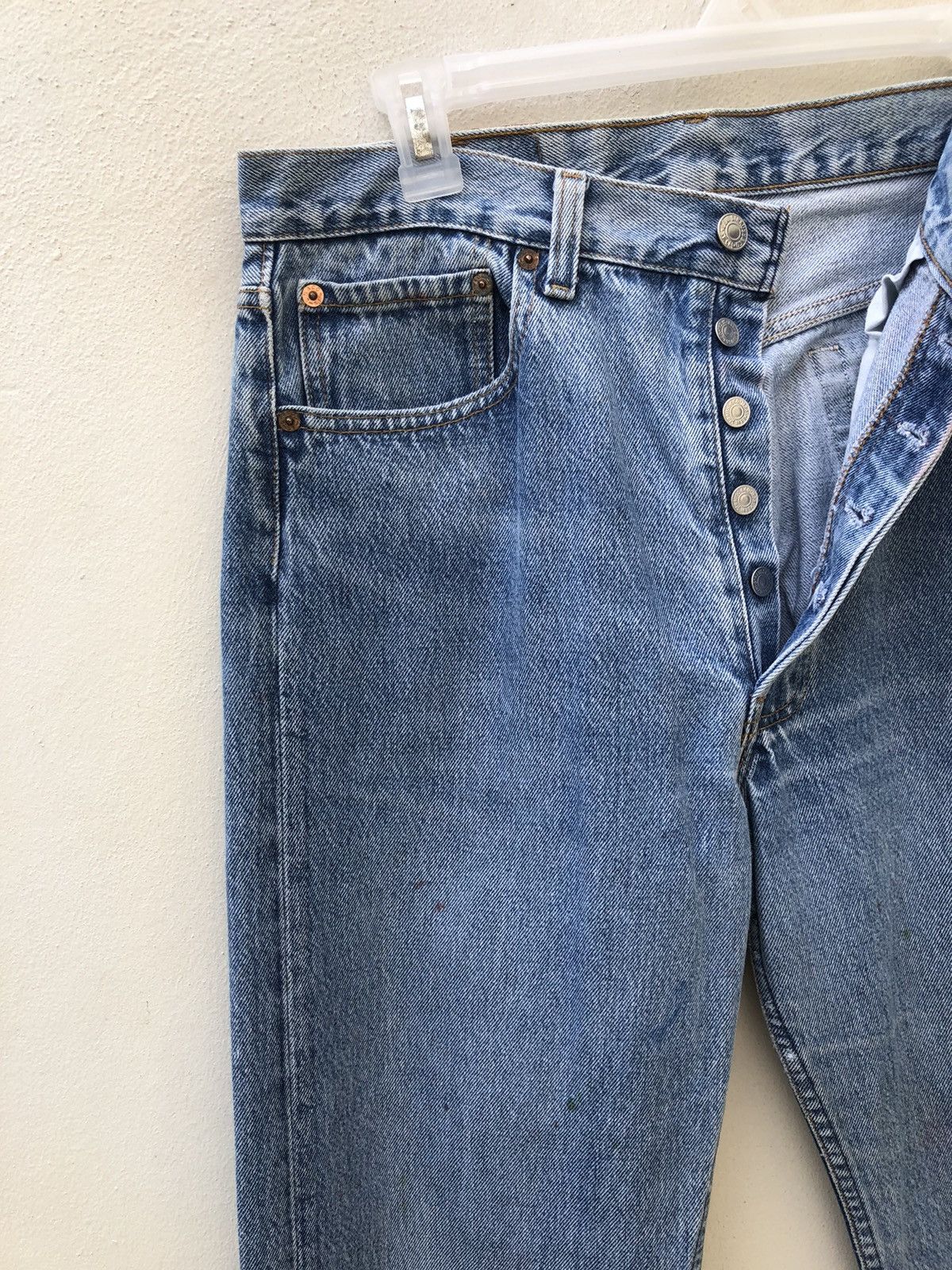 Levi's Vintage Levi’s 501 xx Jeans Released Hem Painter Denim Size US 34 / EU 50 - 5 Thumbnail