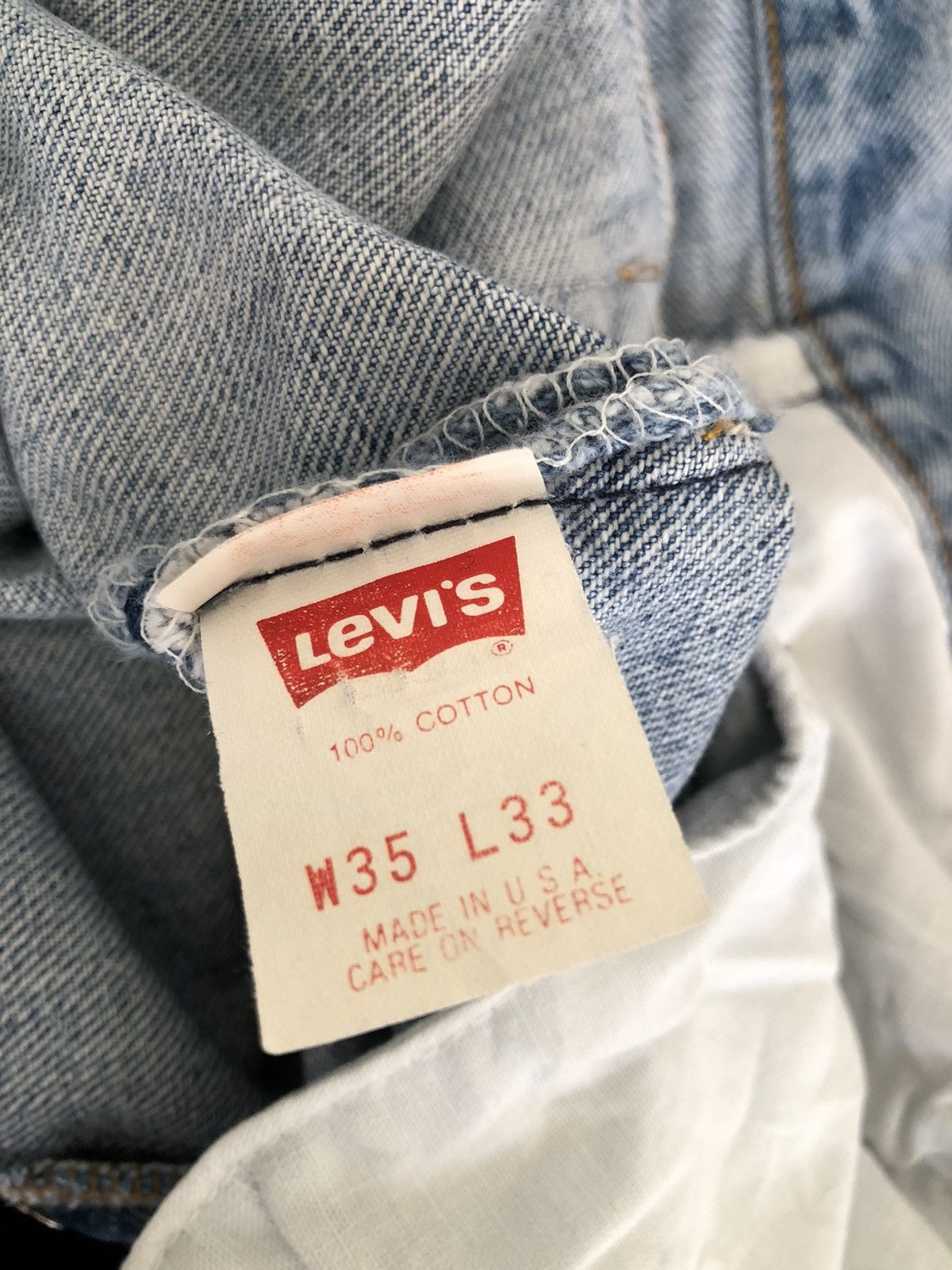 Levi's Vintage Levi’s 501 xx Jeans Released Hem Painter Denim Size US 34 / EU 50 - 21 Thumbnail