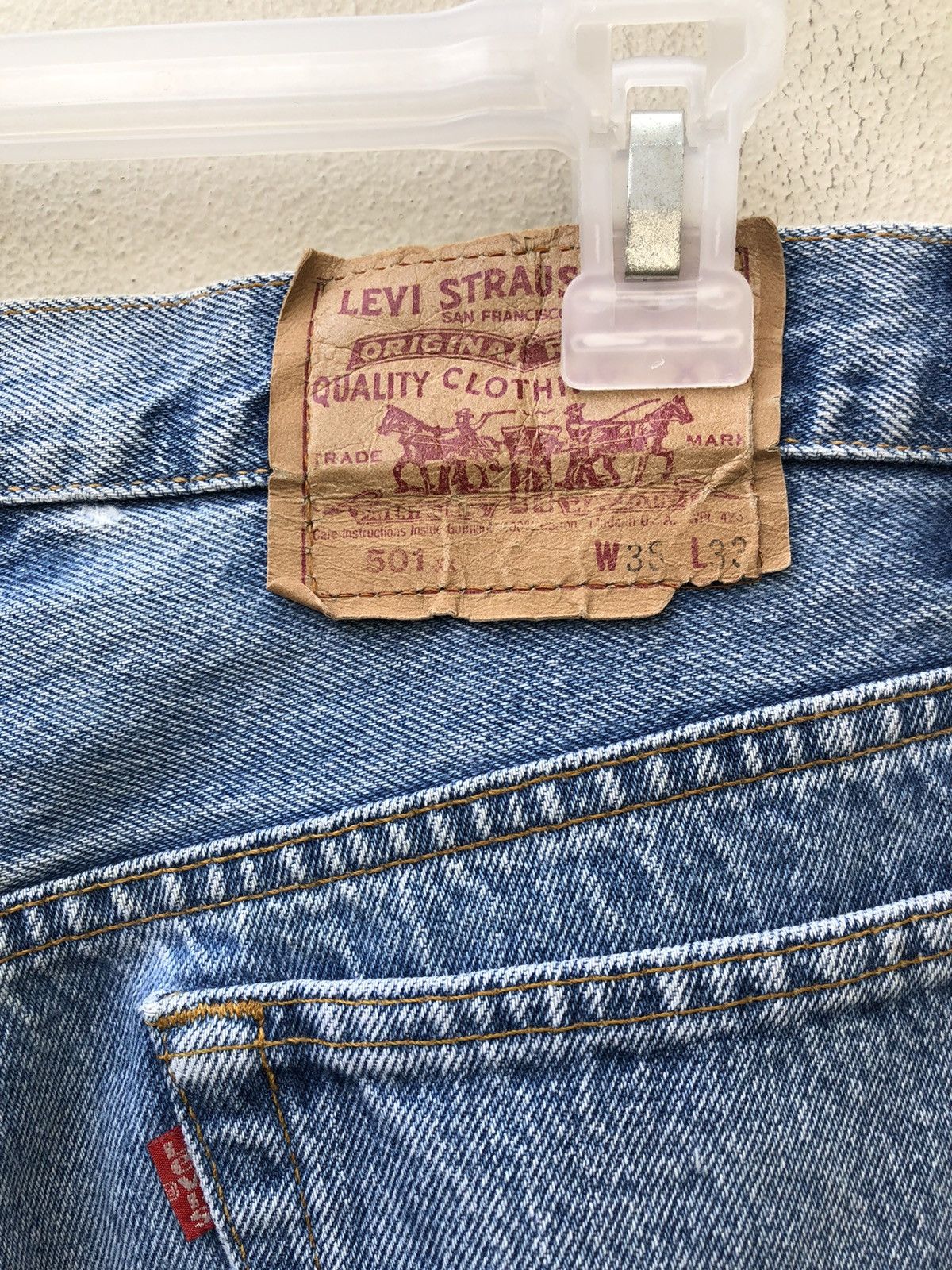 Levi's Vintage Levi’s 501 xx Jeans Released Hem Painter Denim Size US 34 / EU 50 - 17 Thumbnail