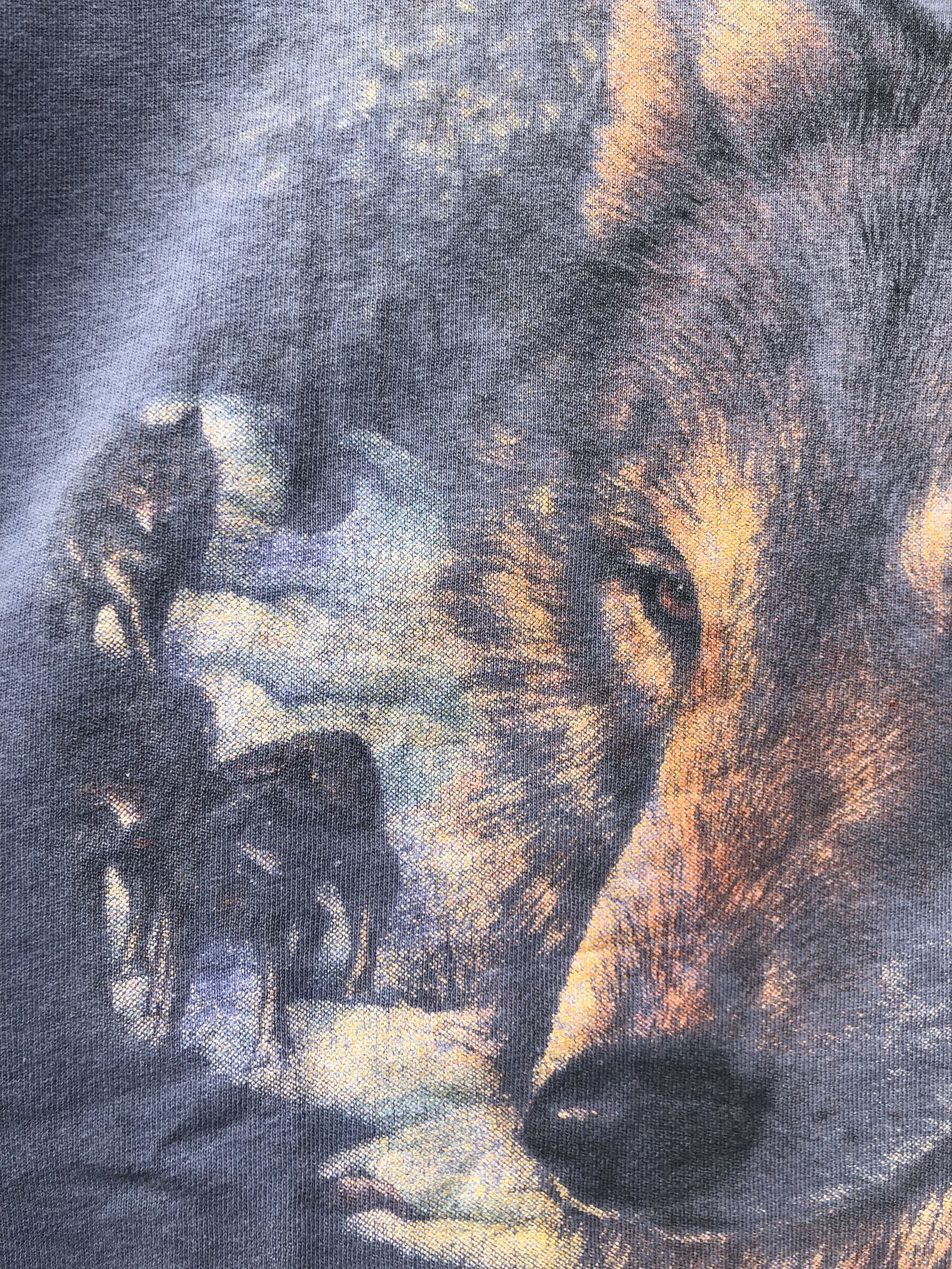 Harley Davidson Vintage 90s 3D Emblem Harley Davidson Wolf Wolves t-shirt Size US XL / EU 56 / 4 - 6 Thumbnail