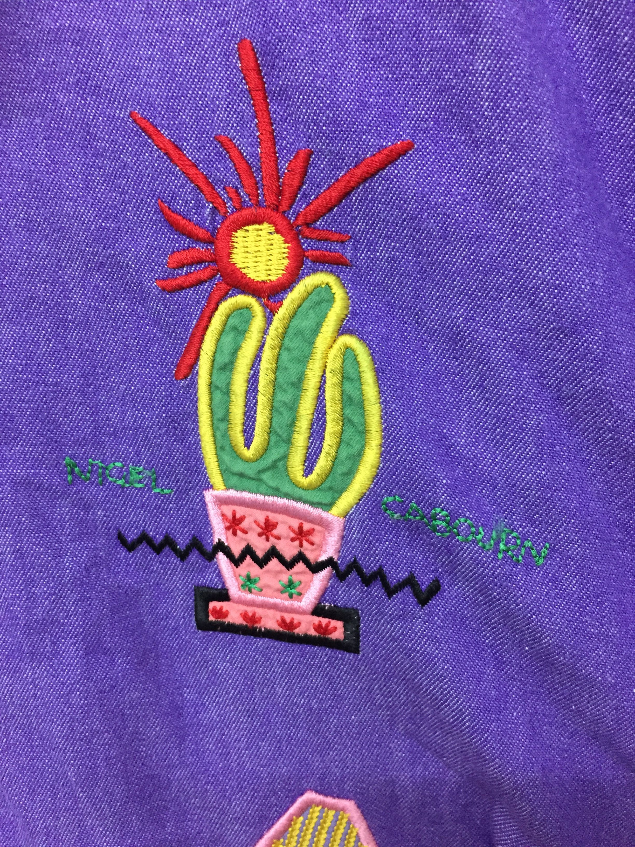 Nigel Cabourn 90's Ancient Egypt mexico embroidered logo button up Size US L / EU 52-54 / 3 - 5 Thumbnail