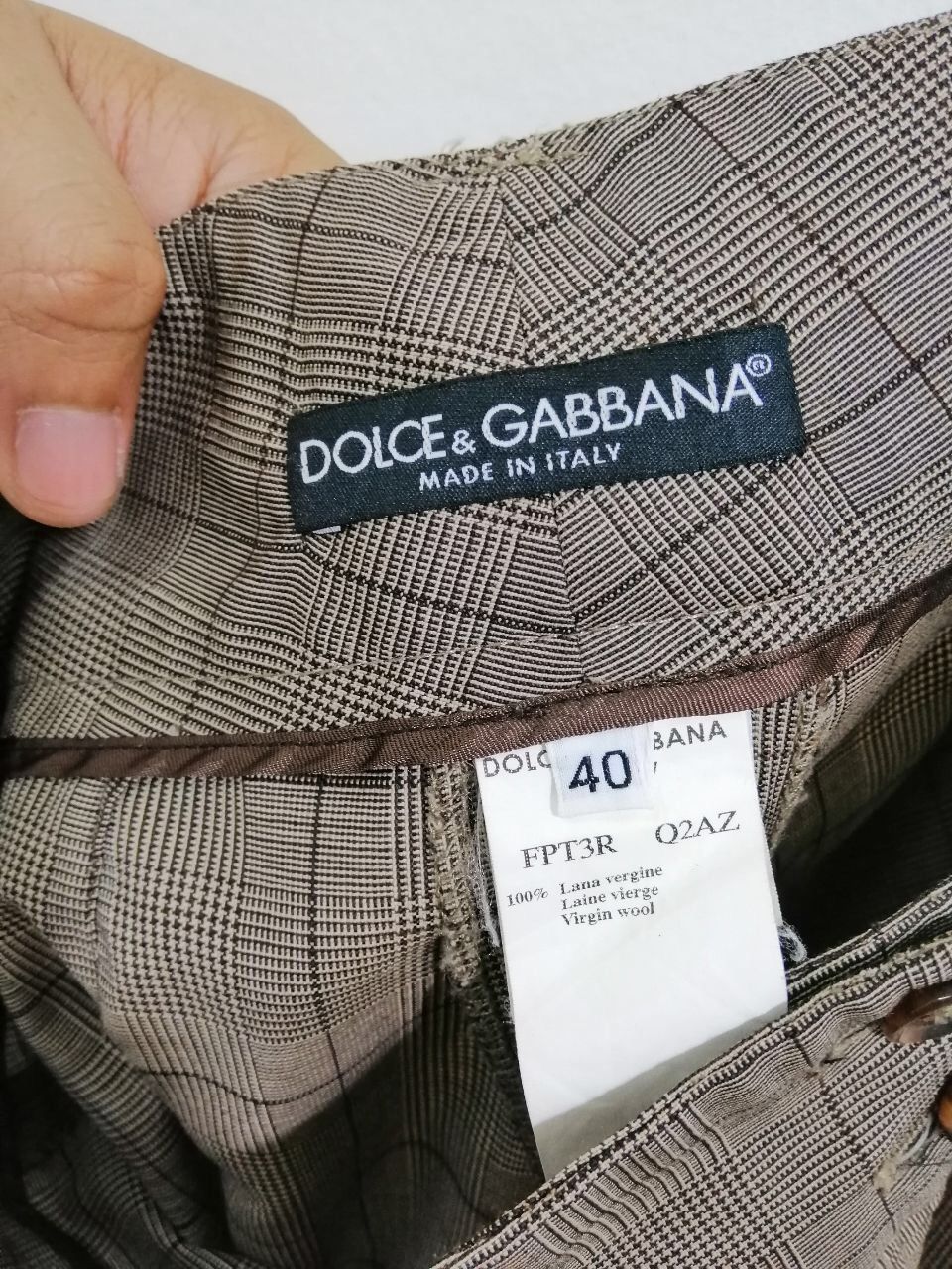 Dolce & Gabbana Dolce And Gabanna Wool Plaid Pants Classic Design Logo 19 Size US 30 / EU 46 - 3 Thumbnail