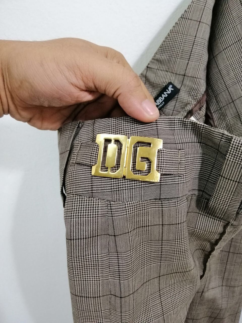 Dolce & Gabbana Dolce And Gabanna Wool Plaid Pants Classic Design Logo 19 Size US 30 / EU 46 - 6 Thumbnail