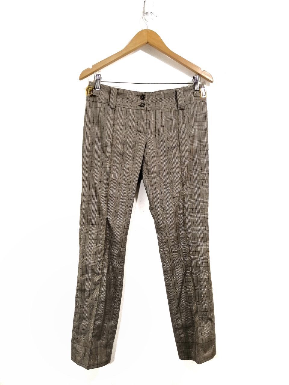 Dolce & Gabbana Dolce And Gabanna Wool Plaid Pants Classic Design Logo 19 Size US 30 / EU 46 - 1 Thumbnail