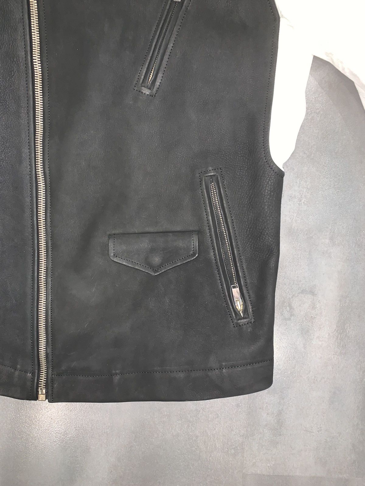 Rick Owens FW13 Plinth Stooges Secret Hood Biker Leather Jacket Size US L / EU 52-54 / 3 - 11 Thumbnail