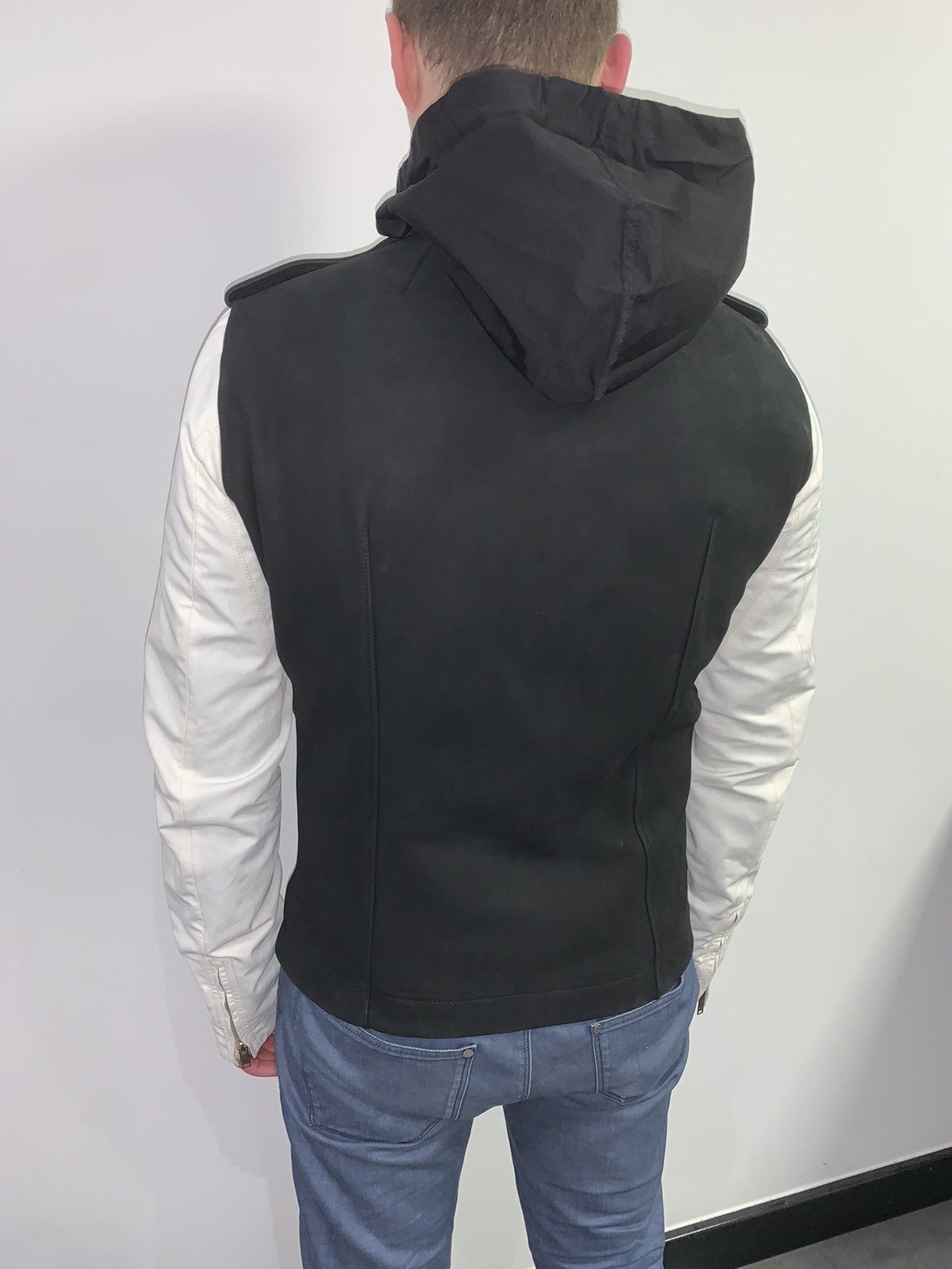 Rick Owens FW13 Plinth Stooges Secret Hood Biker Leather Jacket Size US L / EU 52-54 / 3 - 3 Thumbnail