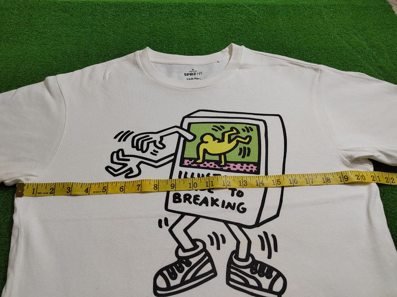 Japanese Brand × Keith Haring × Vintage Keith Haring Radiohead Rare Illustrated Guide to Breaking Size US M / EU 48-50 / 2 - 5 Thumbnail