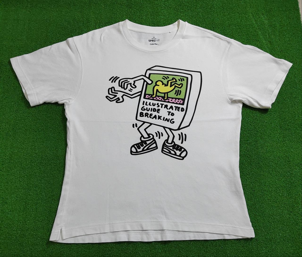 Japanese Brand × Keith Haring × Vintage Keith Haring Radiohead Rare Illustrated Guide to Breaking Size US M / EU 48-50 / 2 - 3 Thumbnail