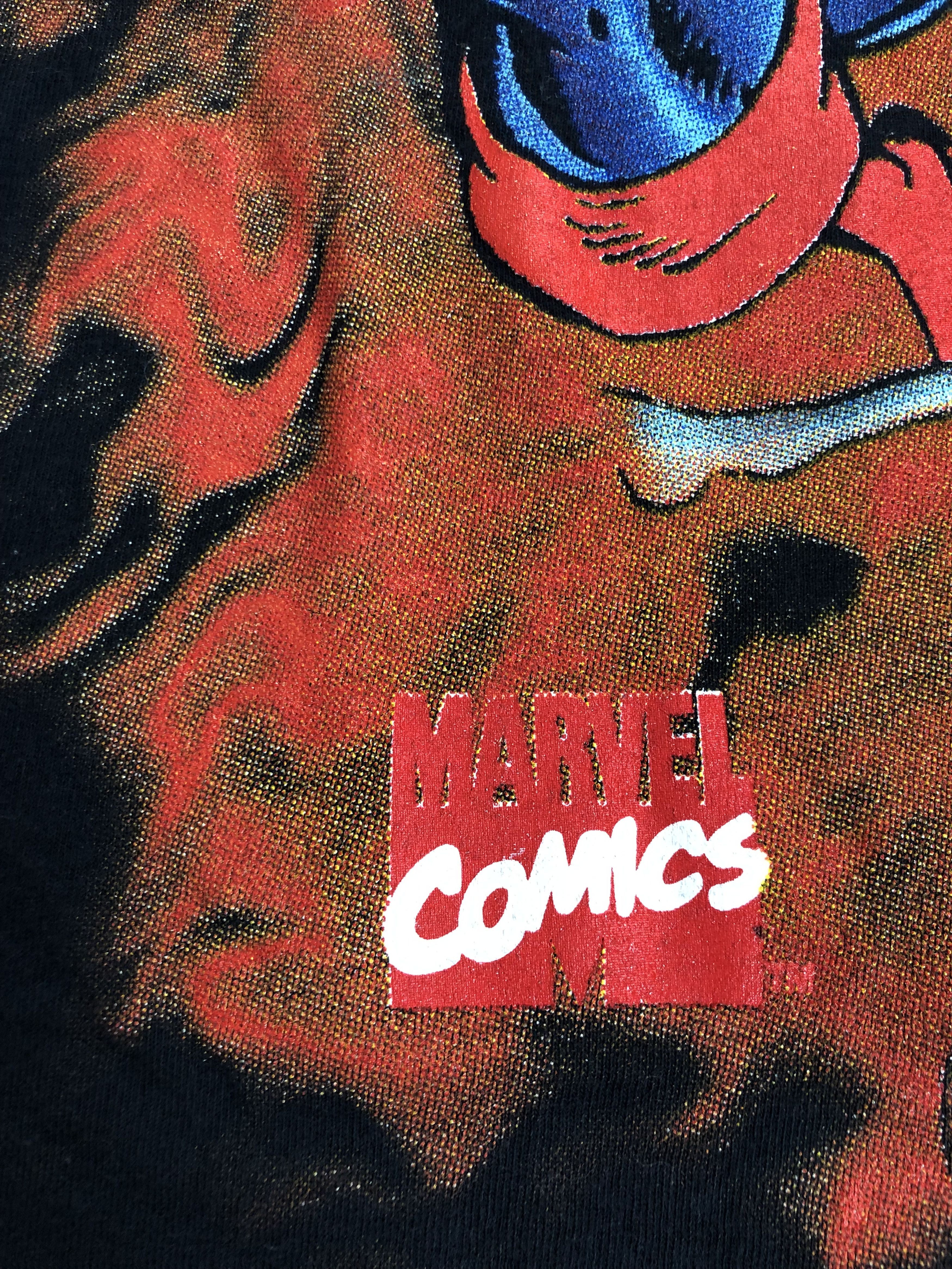 DC Comics Vintage 1997 Marvel Spiderman Captain America t-shirt Size US M / EU 48-50 / 2 - 7 Thumbnail
