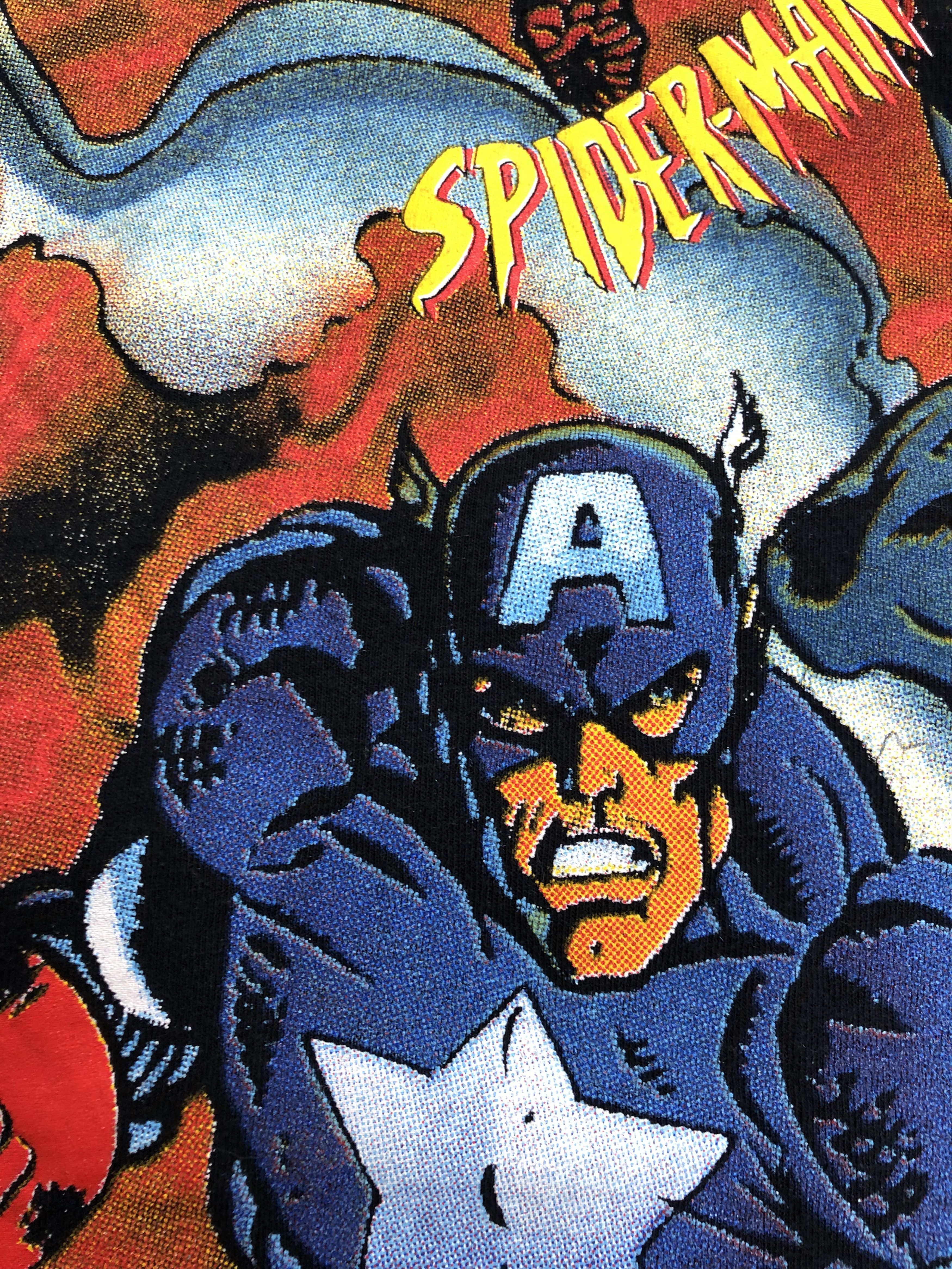 DC Comics Vintage 1997 Marvel Spiderman Captain America t-shirt Size US M / EU 48-50 / 2 - 4 Thumbnail