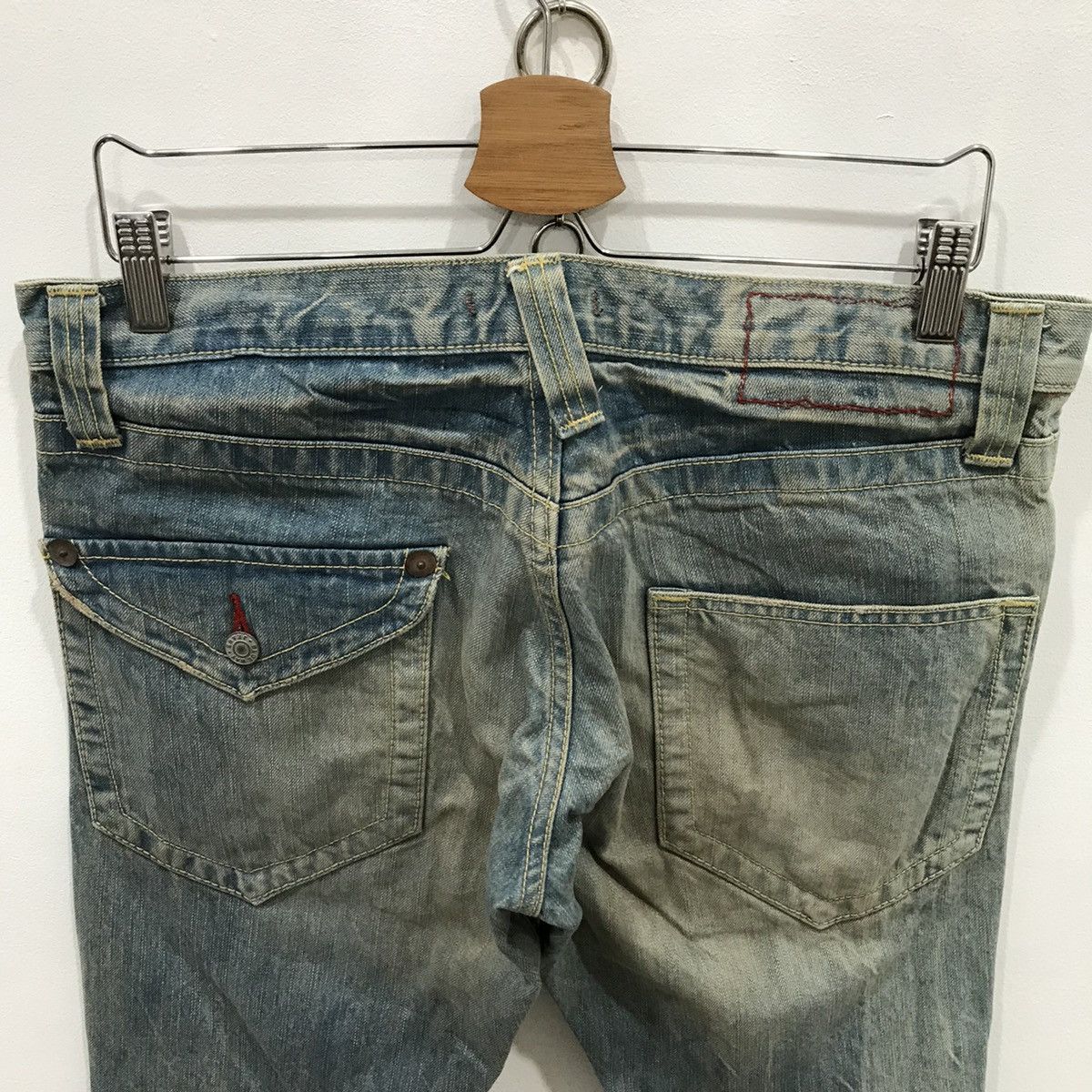 Japanese Brand Blue Way Boot Cut Style Denim Jeans Trousers Pants Size US 34 / EU 50 - 7 Thumbnail