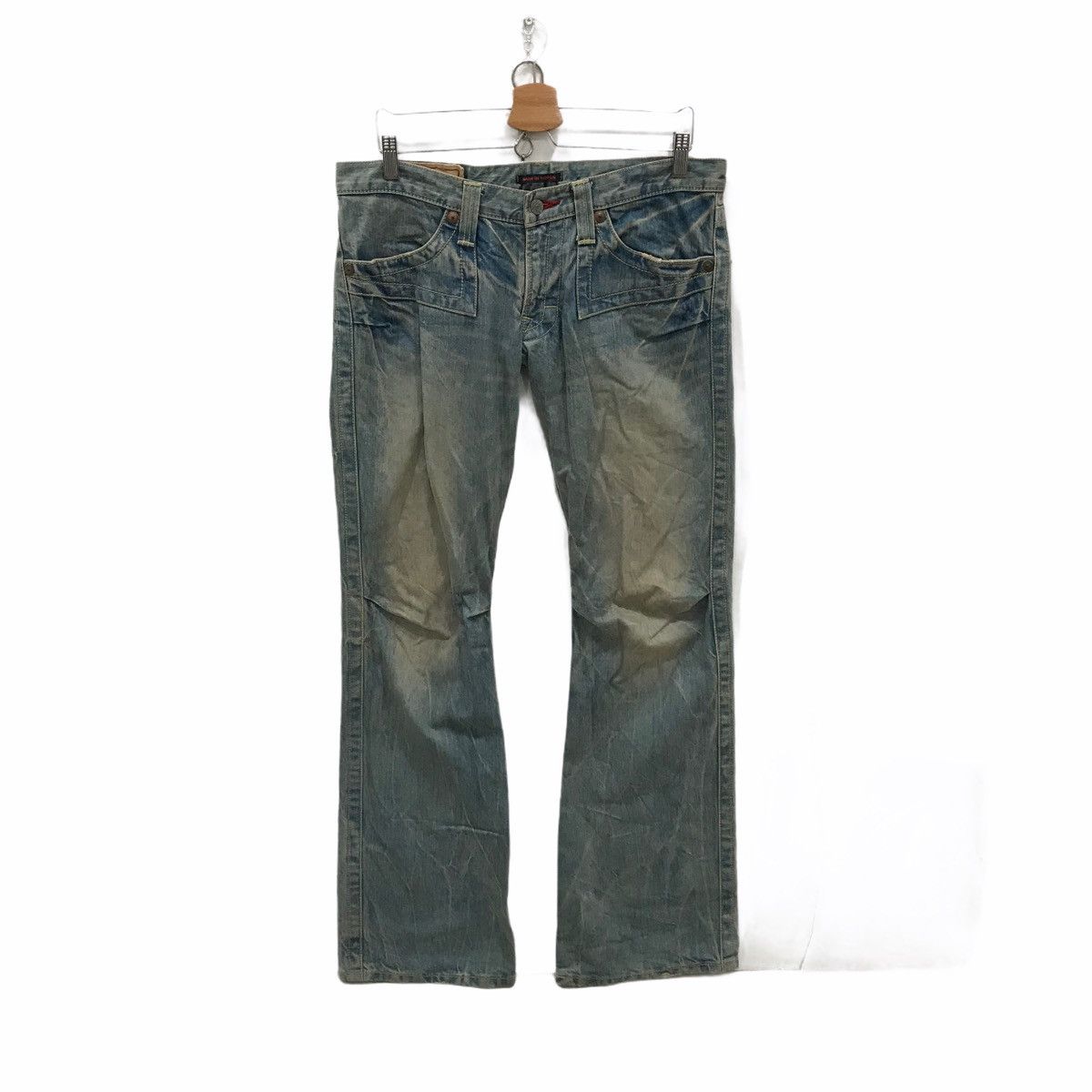 Japanese Brand Blue Way Boot Cut Style Denim Jeans Trousers Pants Size US 34 / EU 50 - 1 Thumbnail