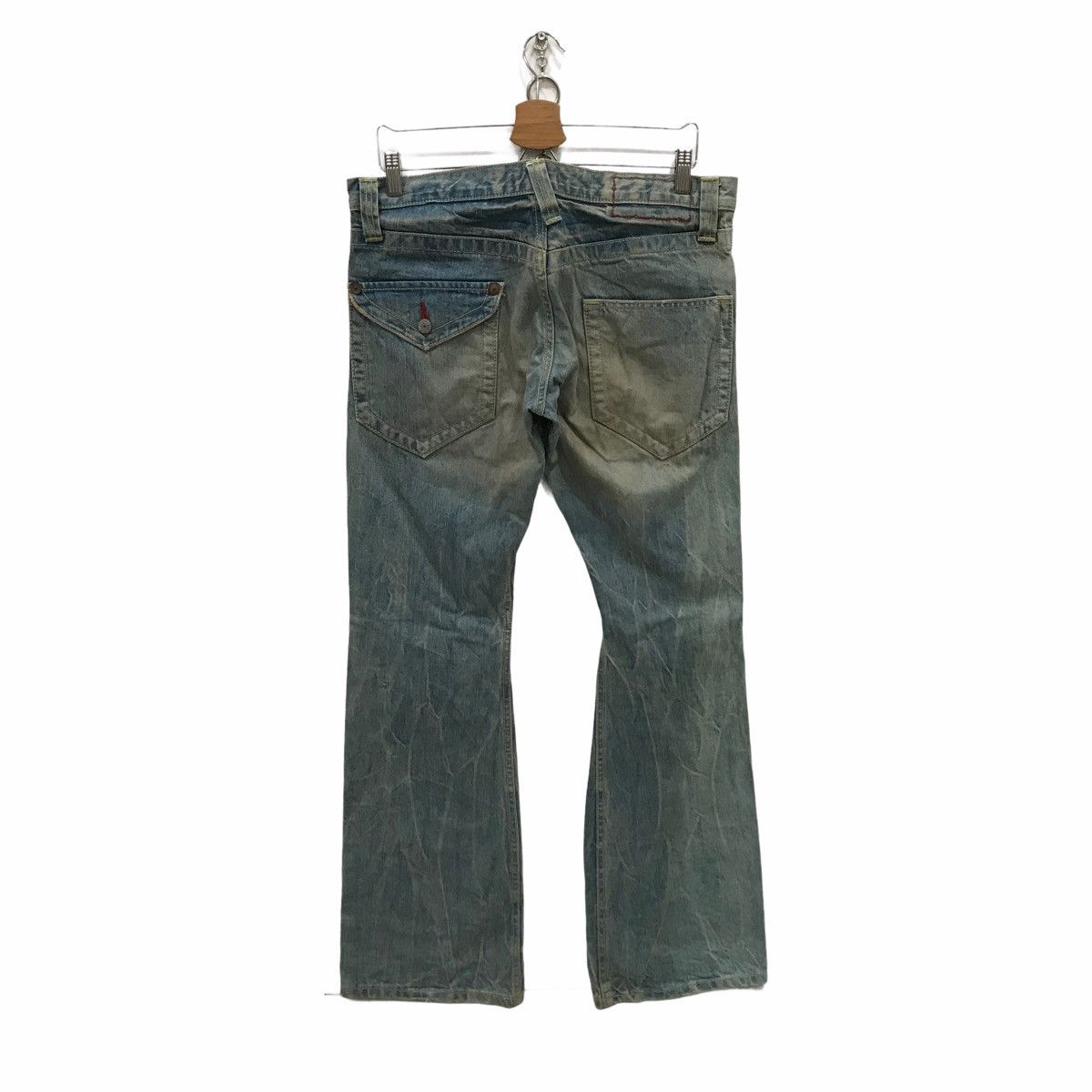 Japanese Brand Blue Way Boot Cut Style Denim Jeans Trousers Pants Size US 34 / EU 50 - 5 Thumbnail