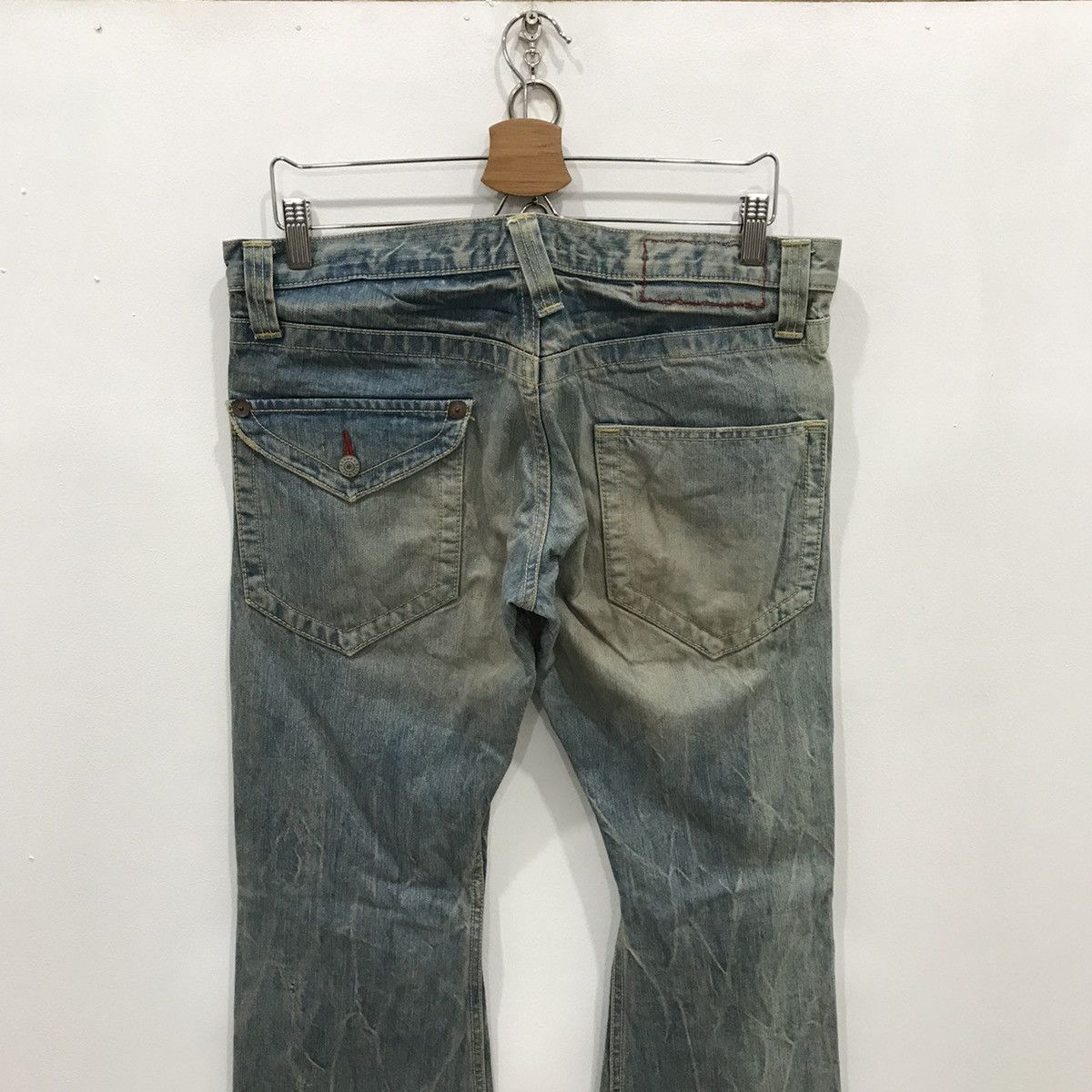 Japanese Brand Blue Way Boot Cut Style Denim Jeans Trousers Pants Size US 34 / EU 50 - 6 Thumbnail