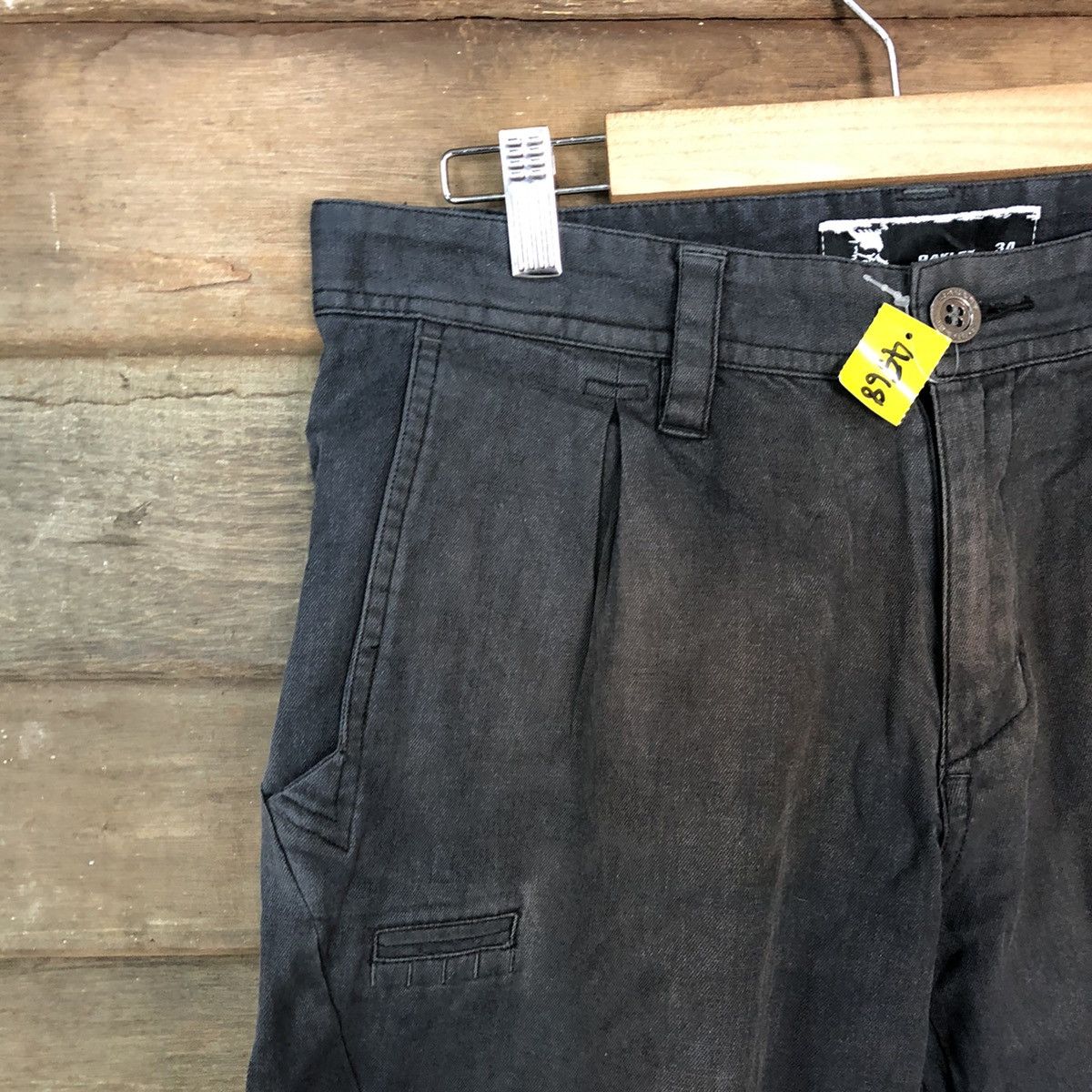 Oakley Oakley Black multi pocket faded Cargo Pants #4568DLL Size US 34 / EU 50 - 4 Thumbnail