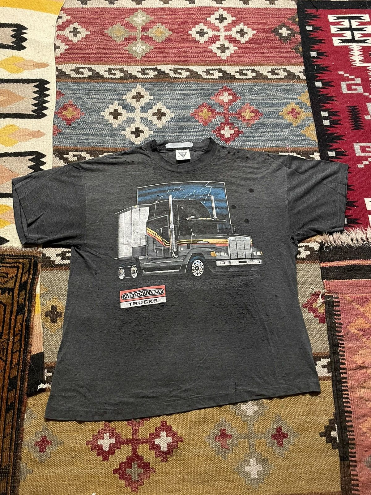 Harley Davidson × Unsound Rags × Vintage Vintage 50/50 freightliner ...