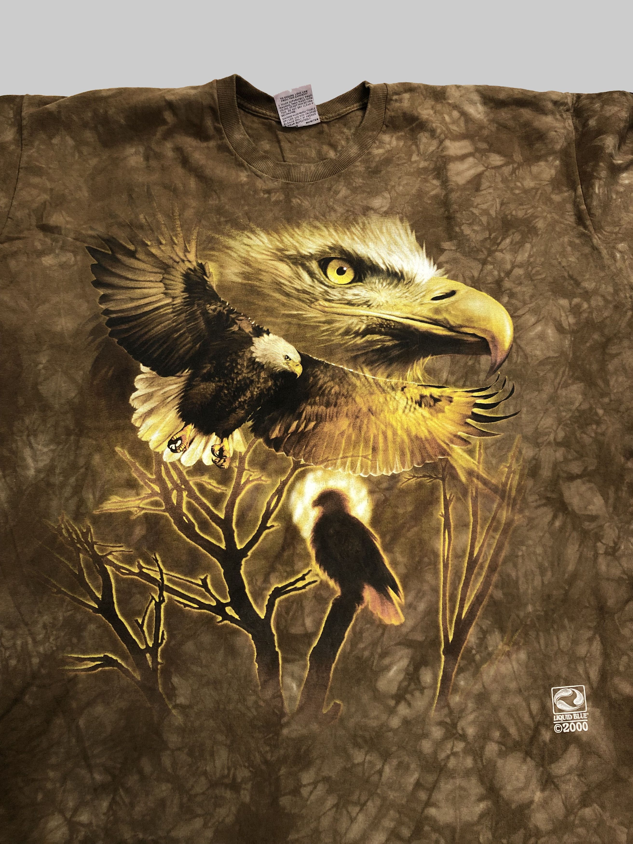 Liquid Blue Vintage 2000 Liquid Blue Eagles Tie Dye Travis Scott Size US XXL / EU 58 / 5 - 2 Thumbnail