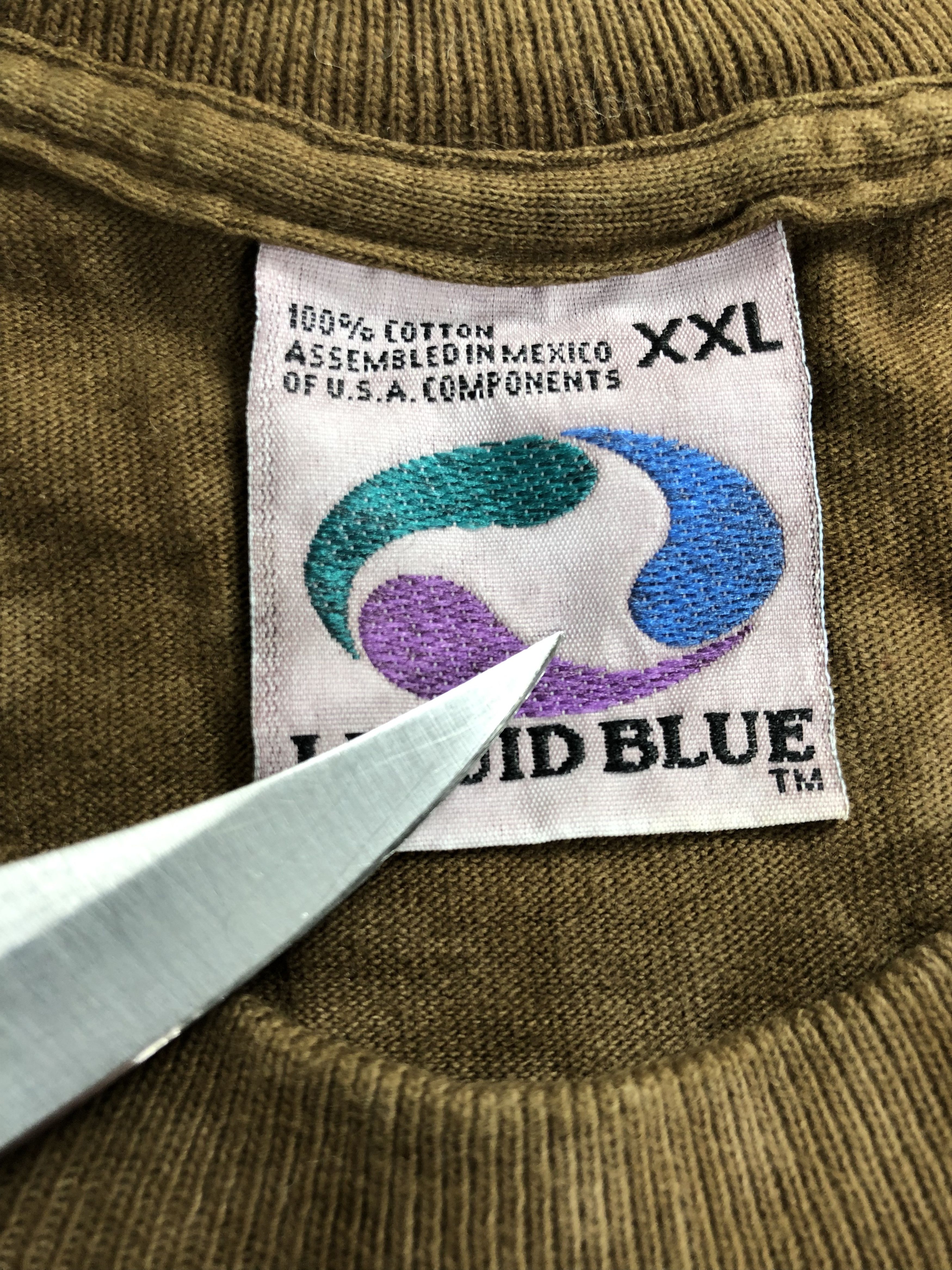 Liquid Blue Vintage 2000 Liquid Blue Eagles Tie Dye Travis Scott Size US XXL / EU 58 / 5 - 8 Thumbnail