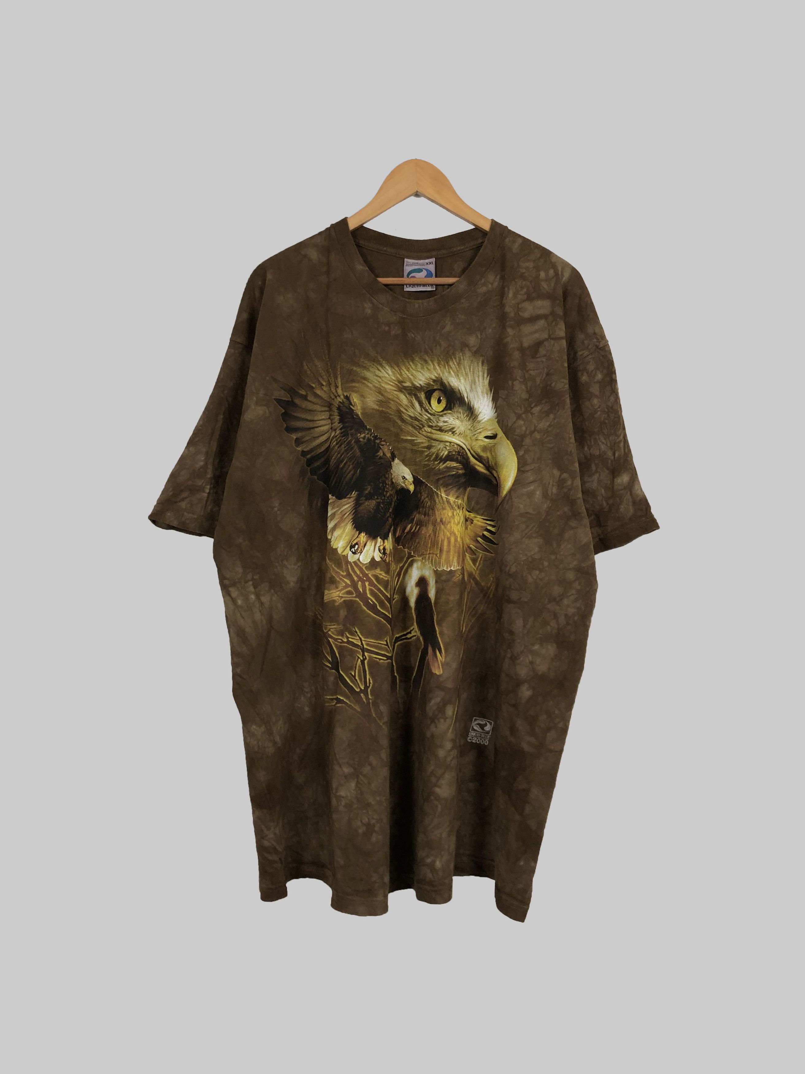 Liquid Blue Vintage 2000 Liquid Blue Eagles Tie Dye Travis Scott Size US XXL / EU 58 / 5 - 1 Thumbnail