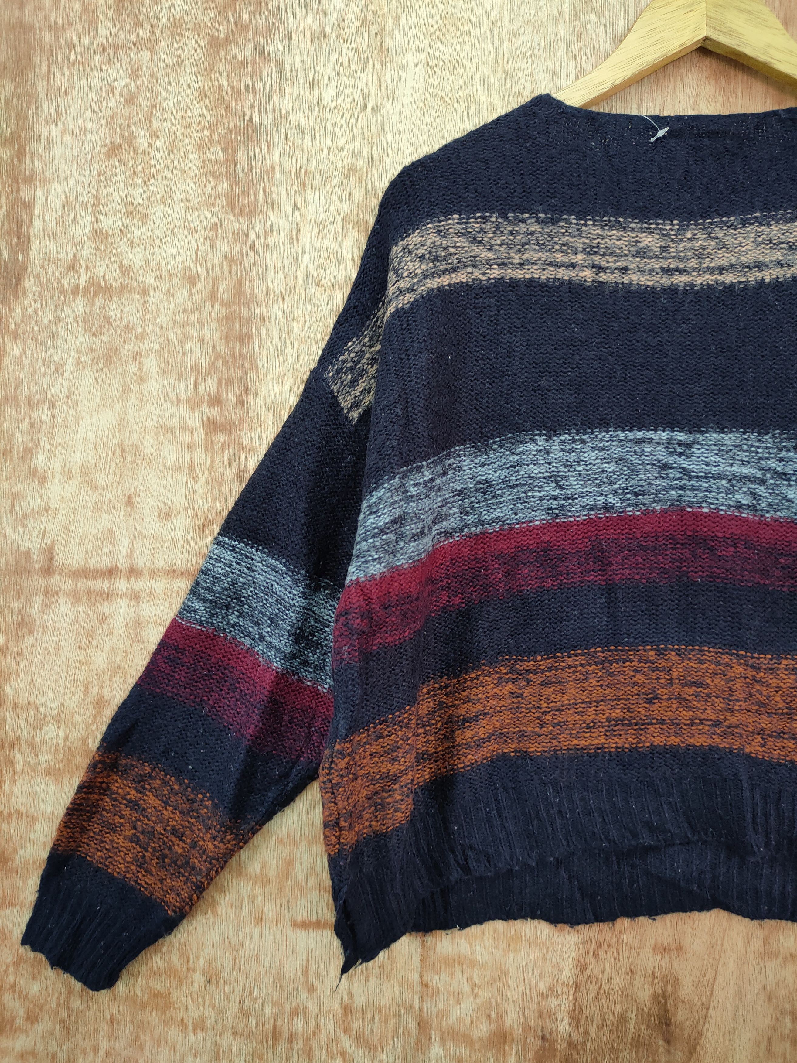 Aran Isles Knitwear DL Mohair Touch Knit Alicia Pageboy knitwear stripe #46-164 Size US M / EU 48-50 / 2 - 8 Thumbnail