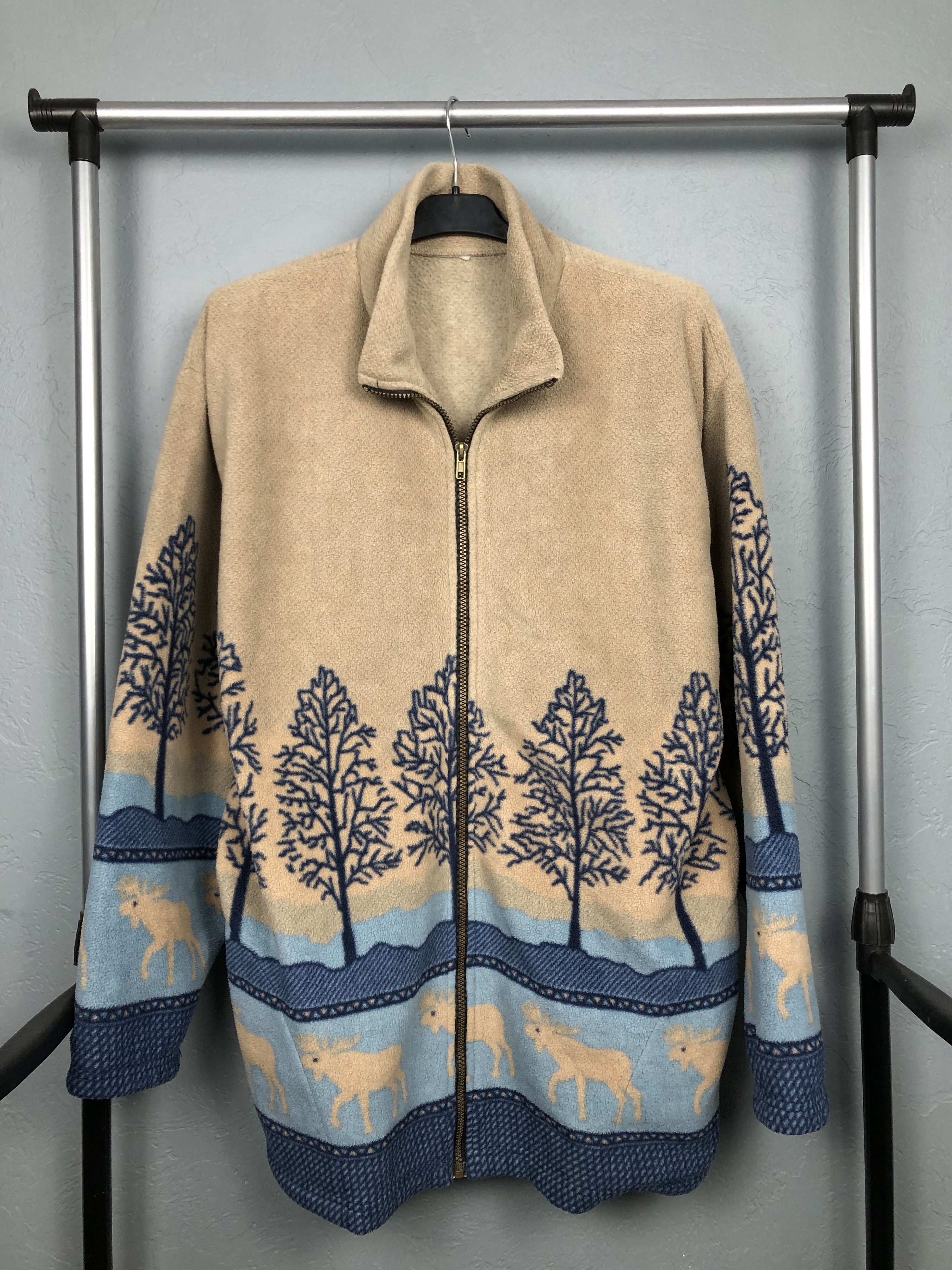 Other Vintage Fleece Jacket Printed All Over Size US XL / EU 56 / 4 - 1 Thumbnail