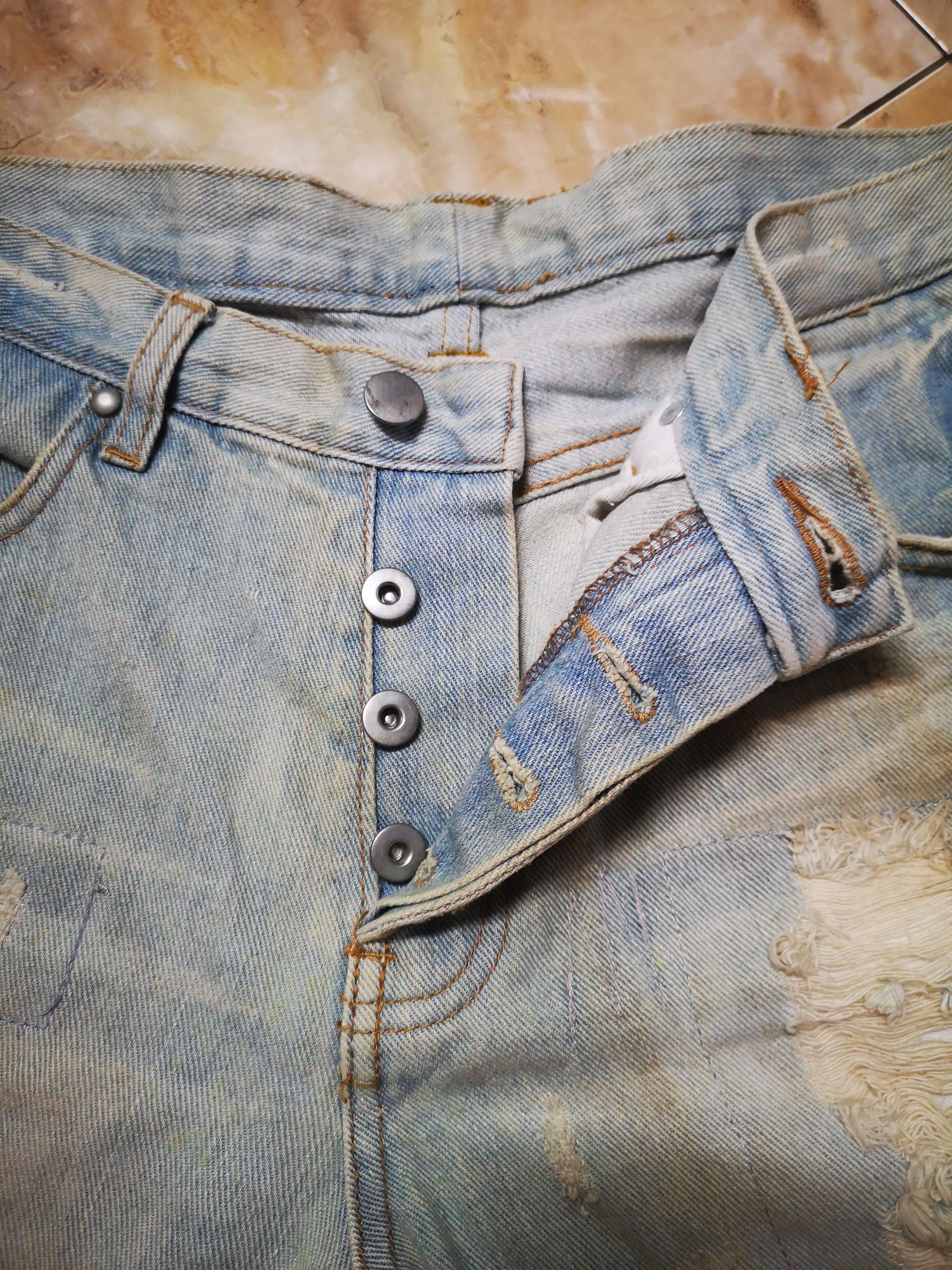 Japanese Brand Distress Denim Tokyo Rush patchwork Style Size US 32 / EU 48 - 6 Thumbnail