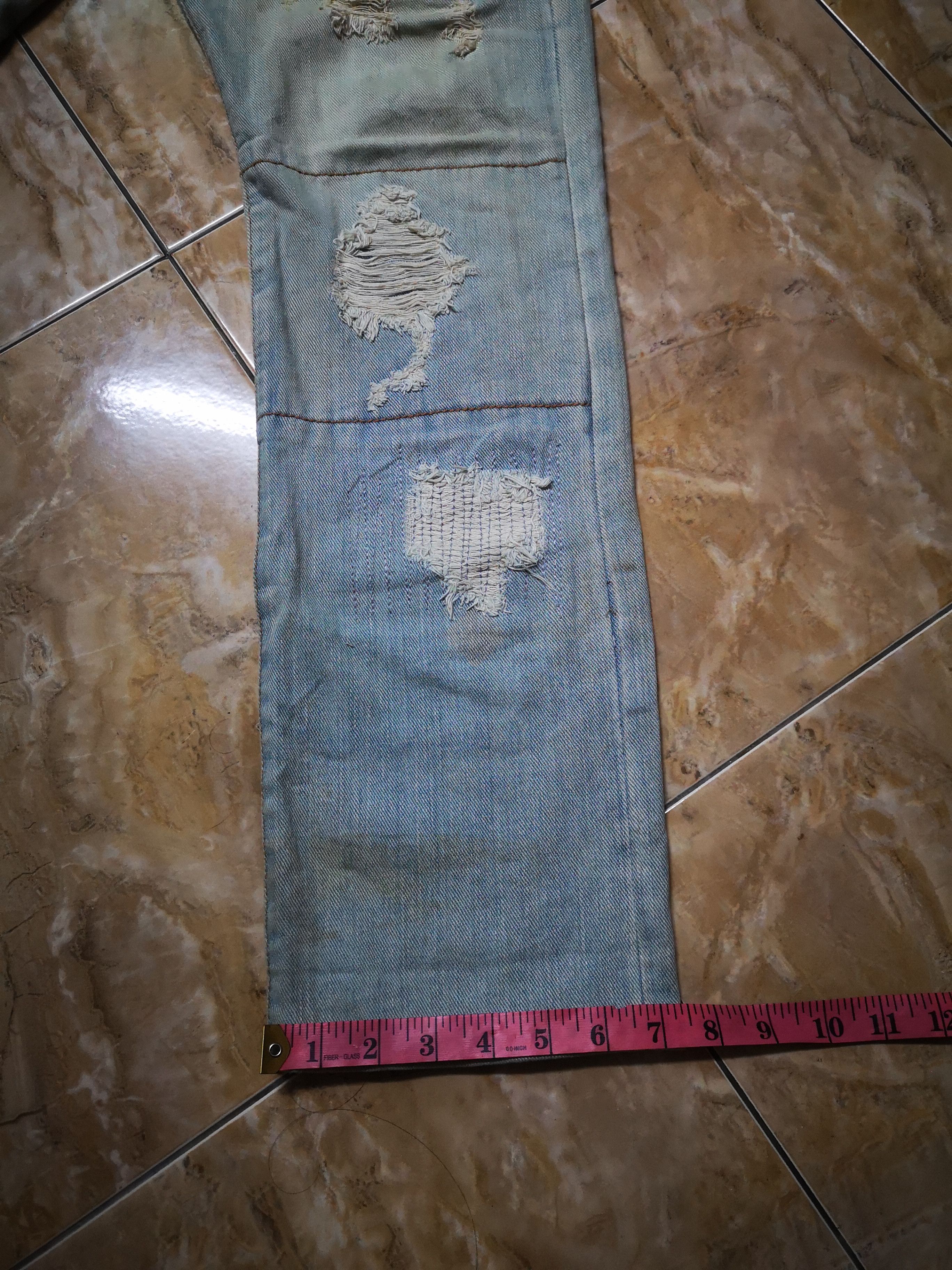 Japanese Brand Distress Denim Tokyo Rush patchwork Style Size US 32 / EU 48 - 17 Thumbnail